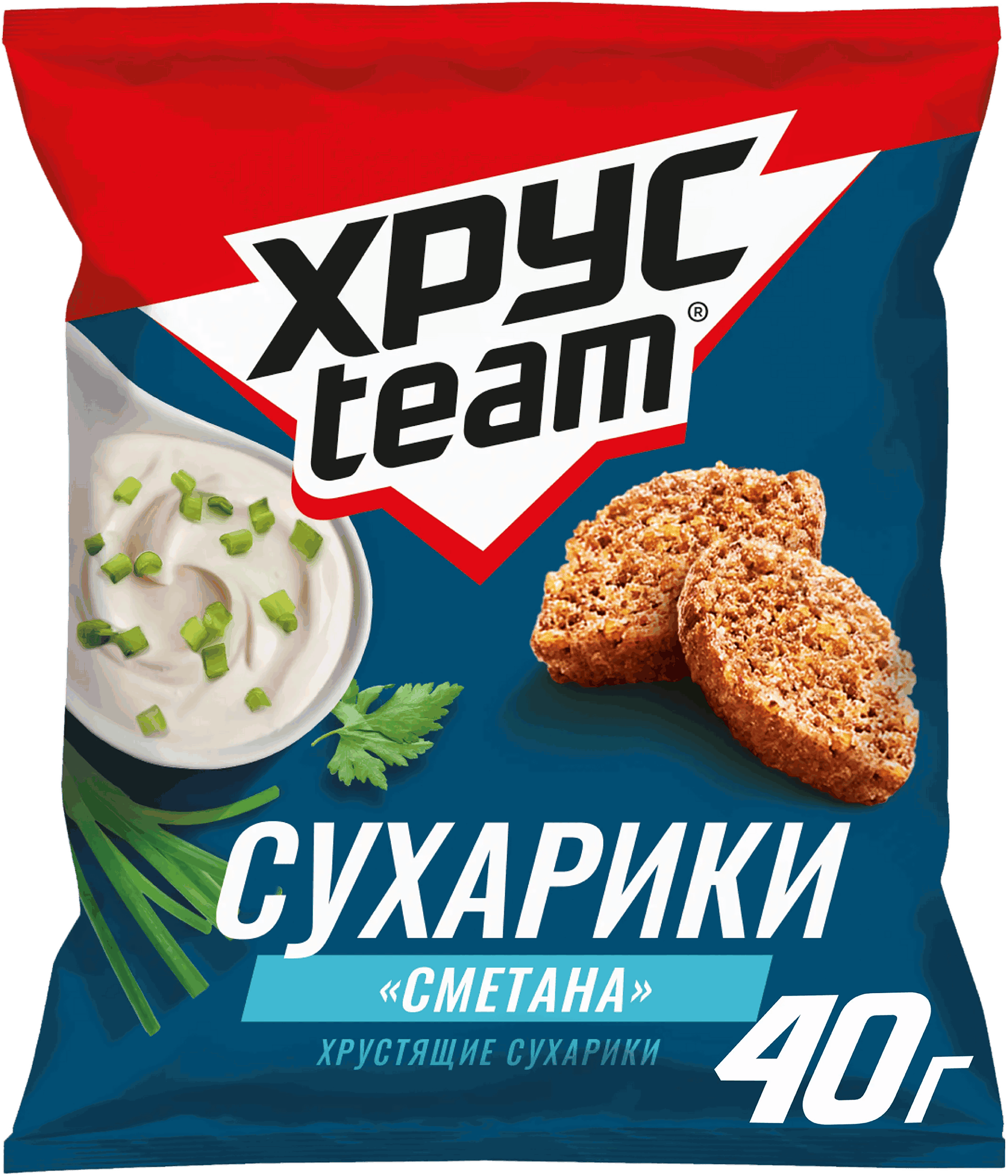 Изображение товара Сухарики ХРУСTEAM Хрустящие Сметана, 40г