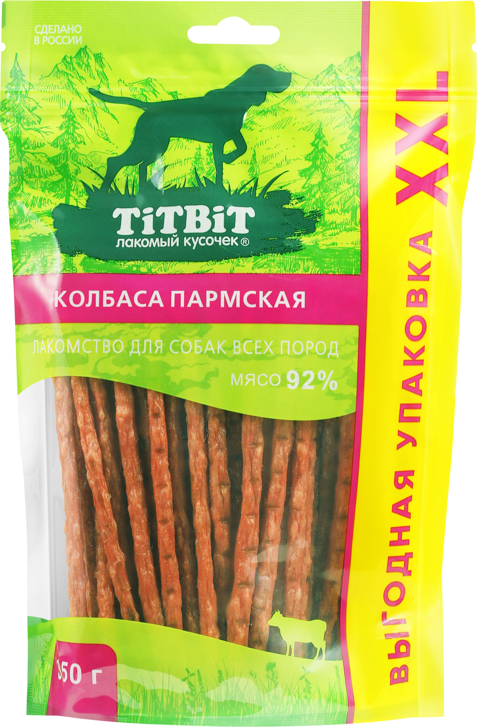 Изображение товара Лакомство для собак TITBIT Колбаса Пармская, для всех пород, 350г