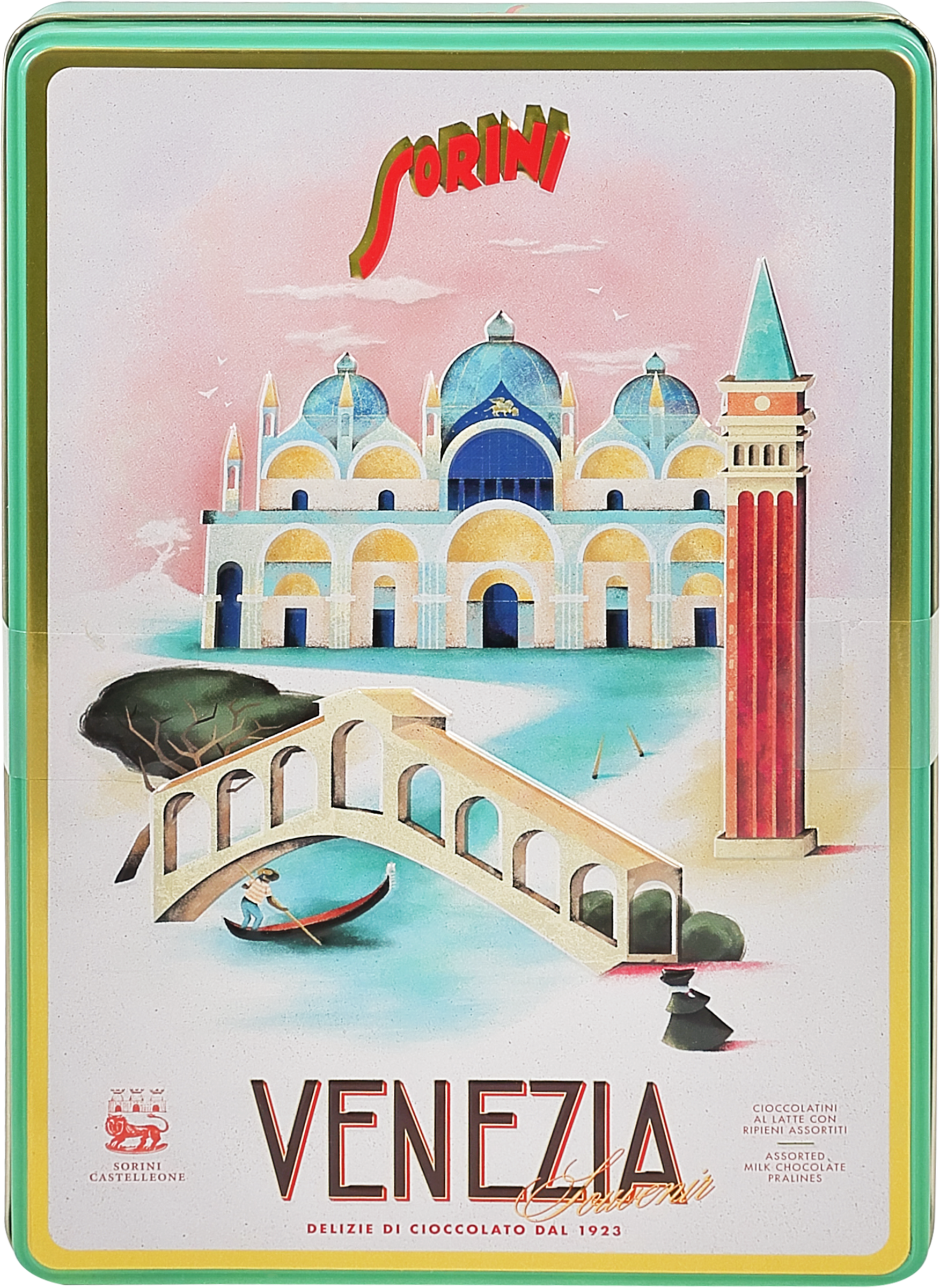 Изображение товара Конфеты SORINI Ассорти из молочного шоколада с начинками, 198г