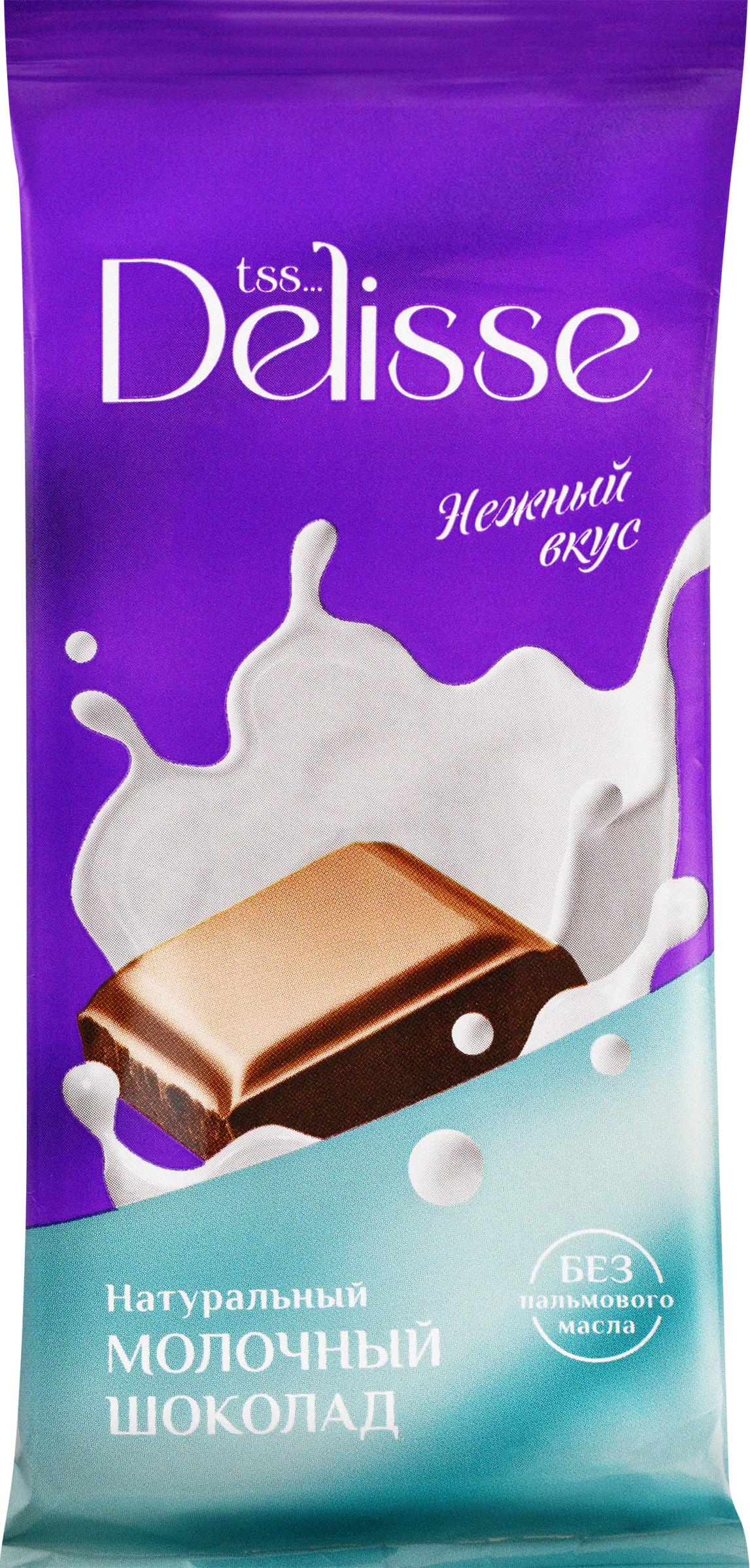 Изображение товара Шоколад молочный DELISSE 60г - вкусный десерт с какао и ванилью