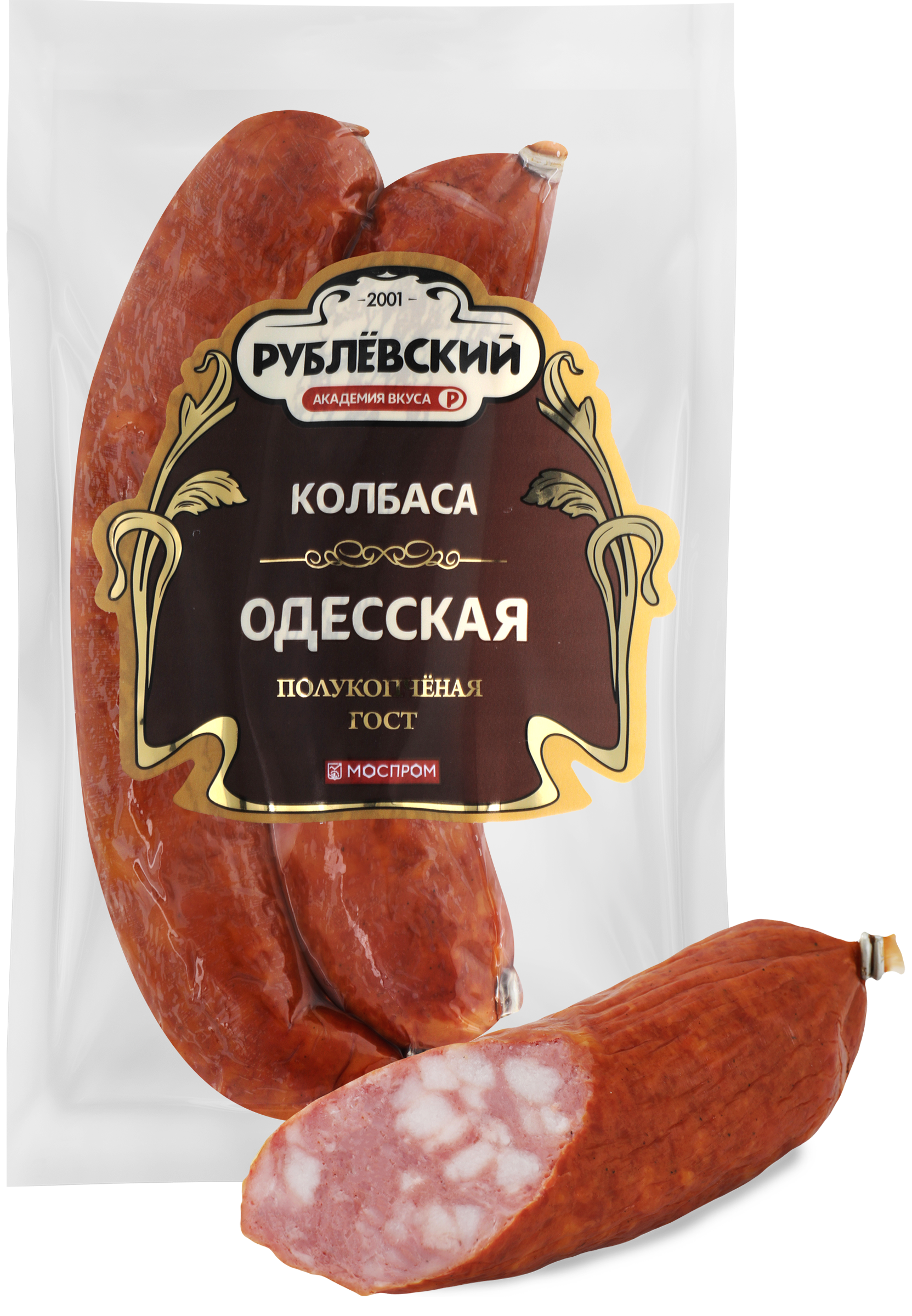Изображение товара Колбаса полукопченая РУБЛЁВСКИЙ Одесская, 350г