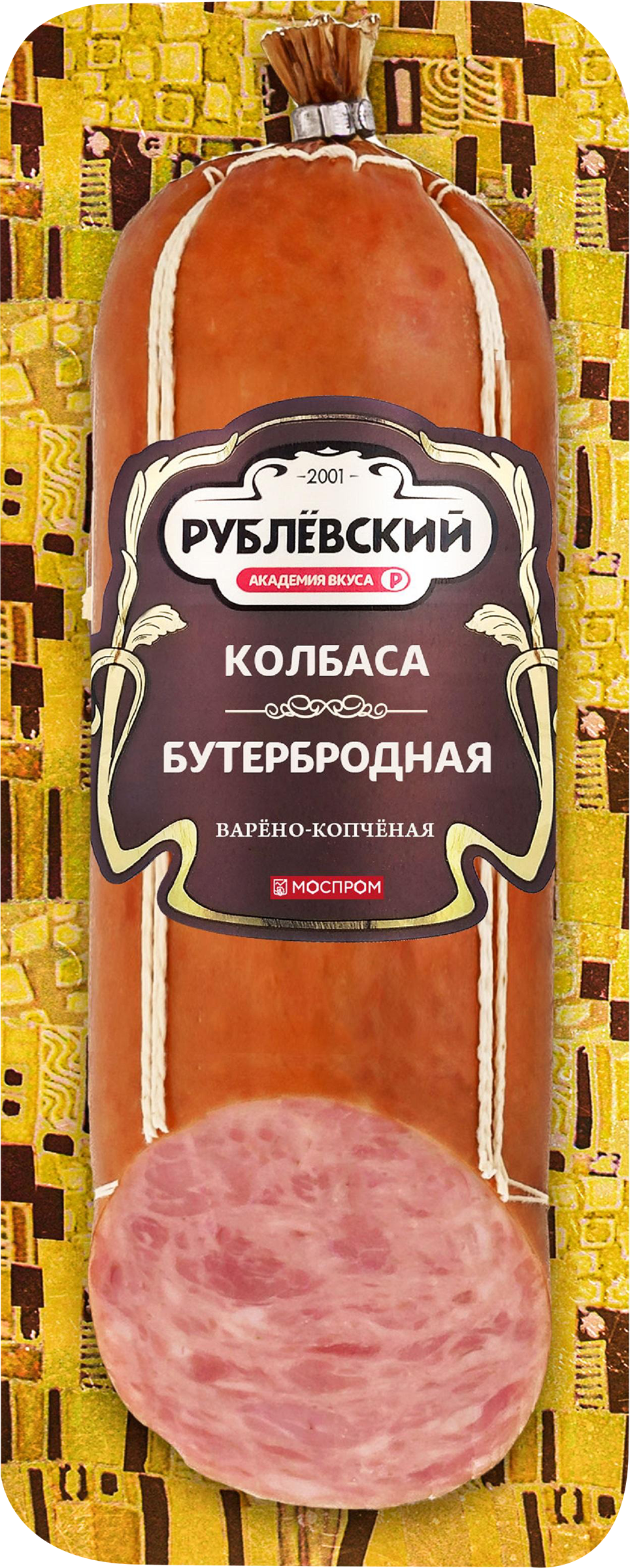 Изображение товара Колбаса копчено-вареная РУБЛЁВСКИЙ Бутербродная 270г