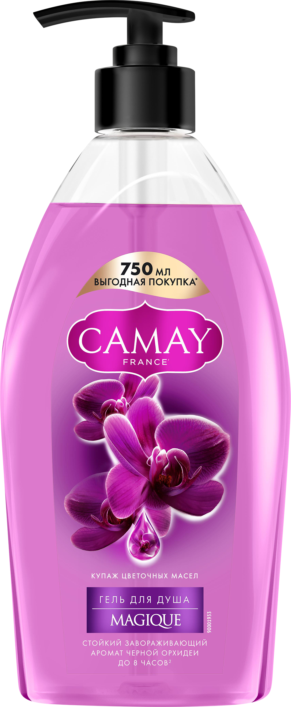 Изображение товара Гель для душа CAMAY Магическое заклинание 750мл с ароматом орхидеи и технологияй сохранения аромата