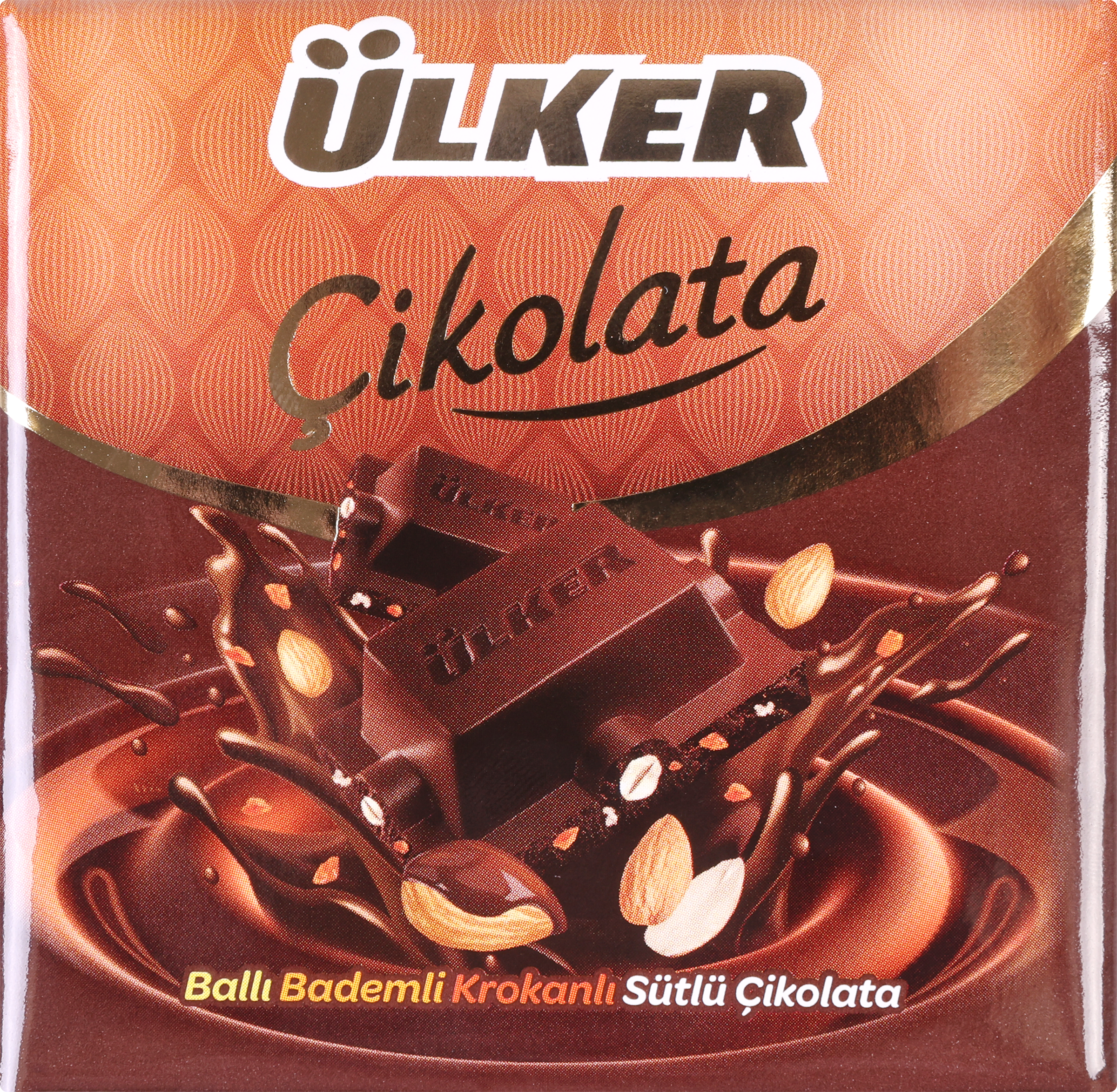 Изображение товара Шоколад молочный ULKER с медом, миндалем и карамелью, 60г