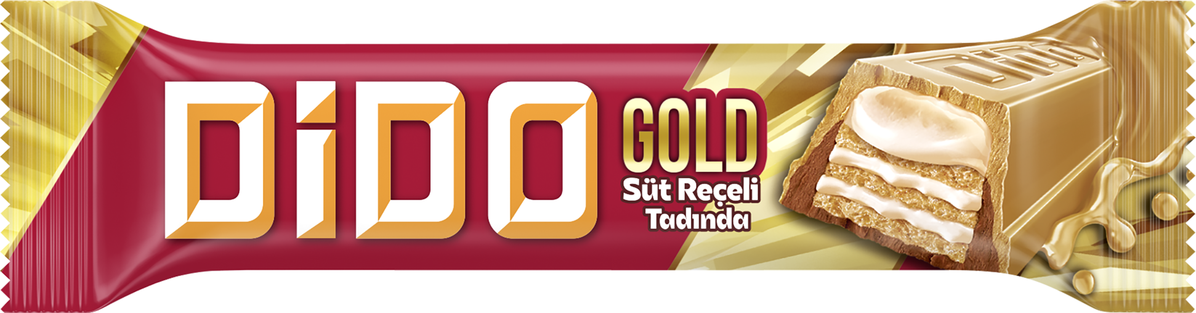 Изображение товара Вафли DIDO с карамельной начинкой в белом и молочном шоколаде, 36г