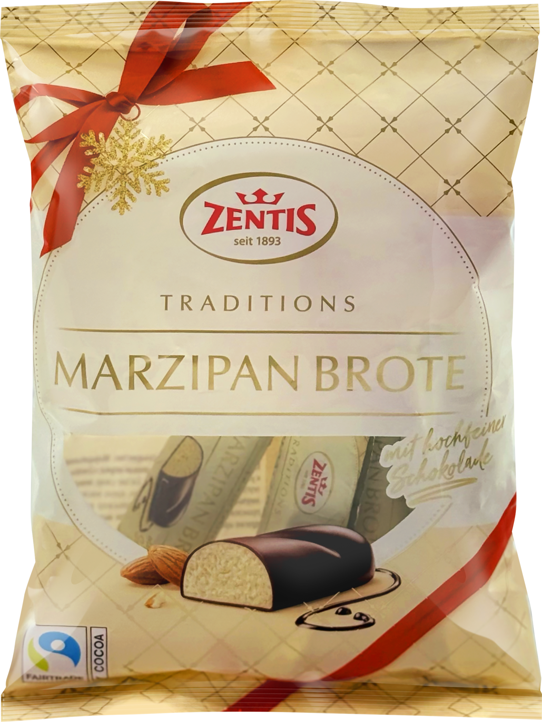 Изображение товара Конфета ZENTIS Марципановая буханка покрытая шоколадом 100г