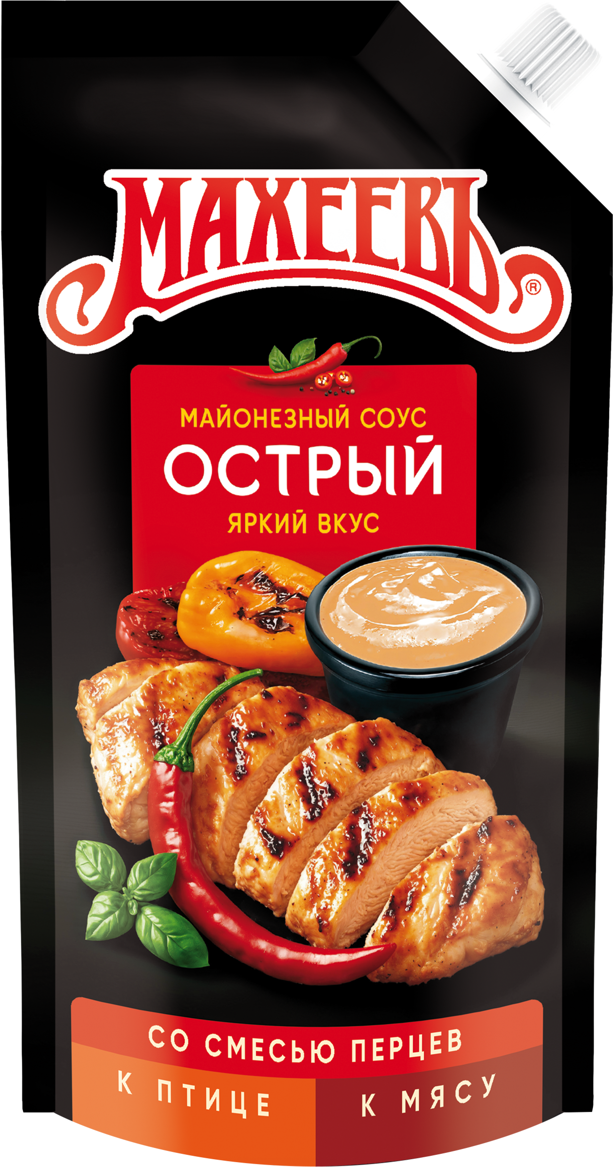 Изображение товара Соус майонезный МАХЕЕВЪ Острый 50,5%, 200г
