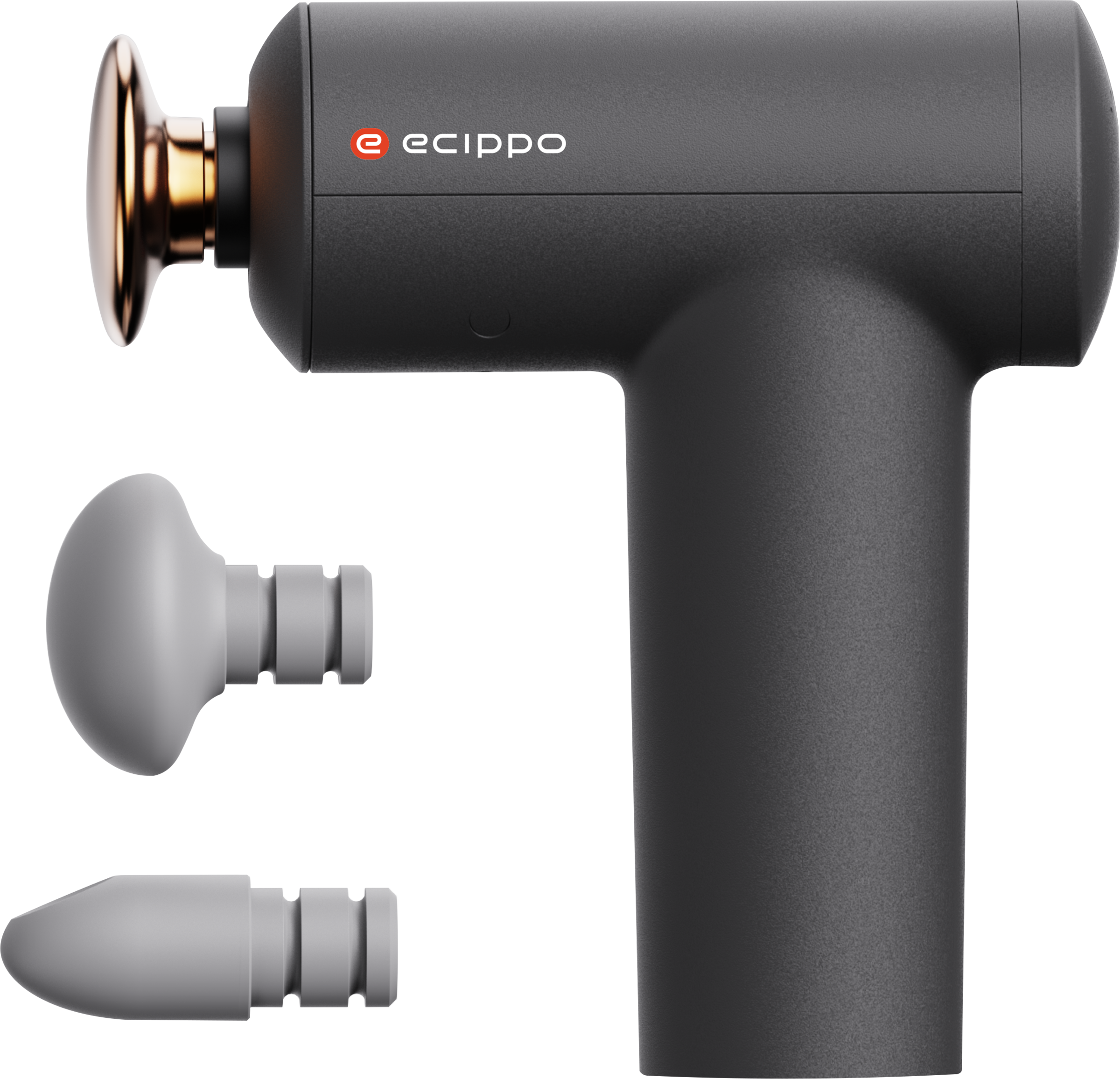 Изображение товара Перкуссионный массажер ECIPPO Travel 5 скоростей 3 насадки портативный USB C