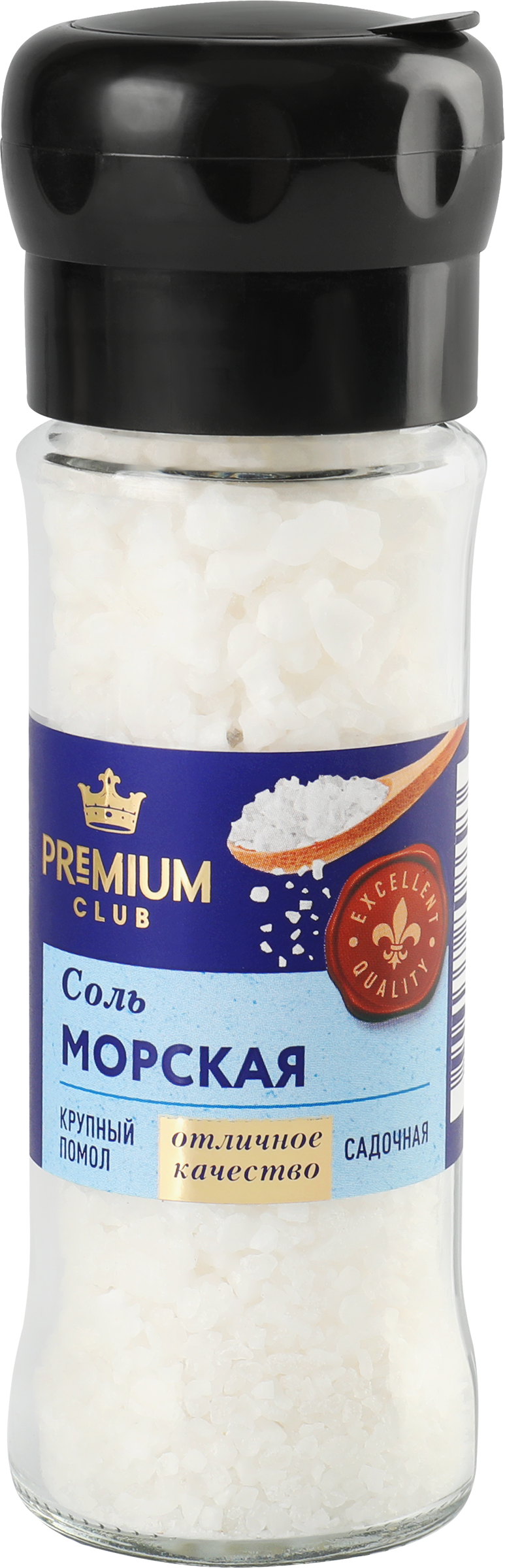 Изображение товара Соль морская PREMIUM CLUB мельница, 120г