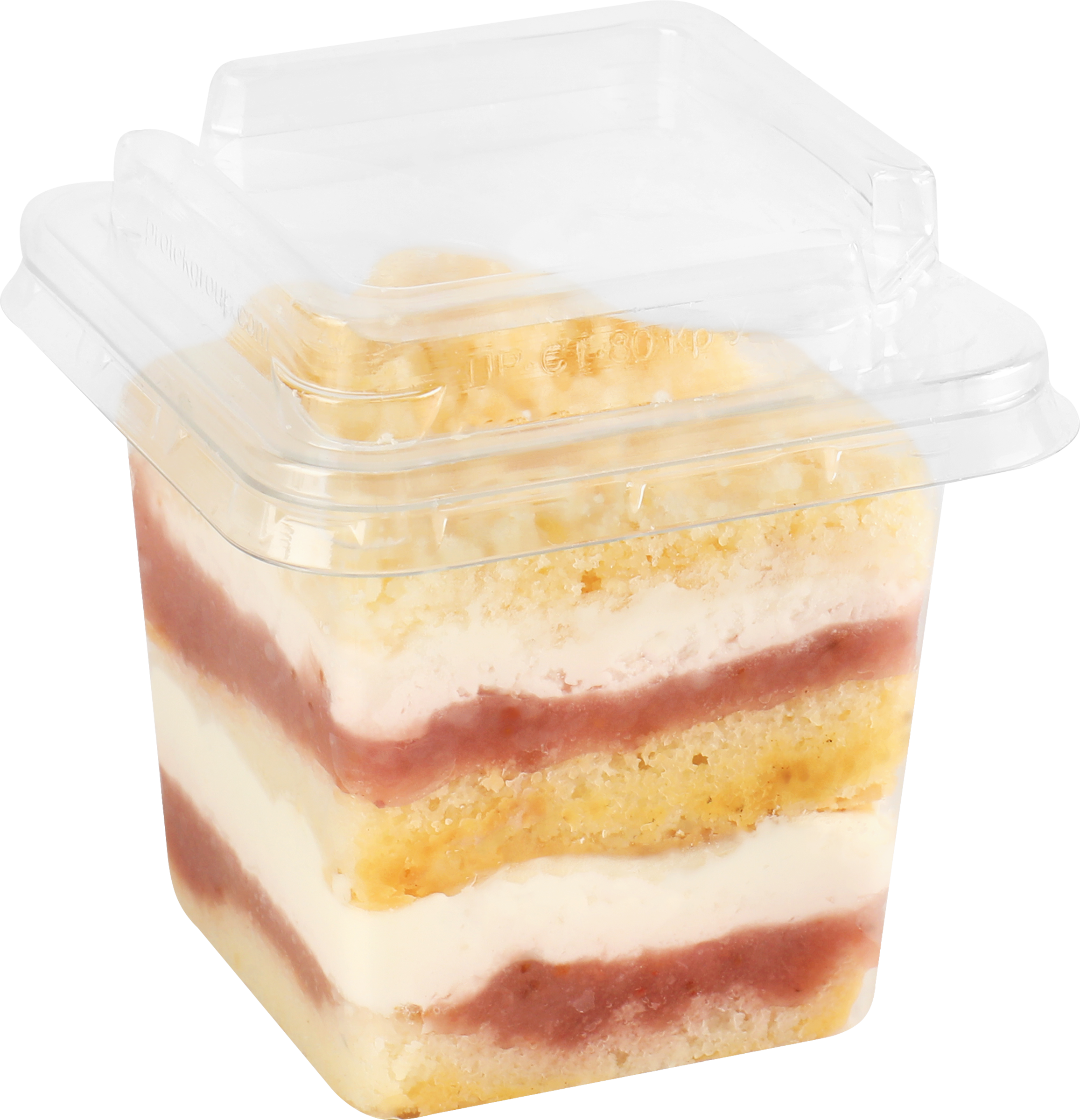 Изображение товара Пирожное Трайфл клубника 145г воздушный бисквит сливочный крем