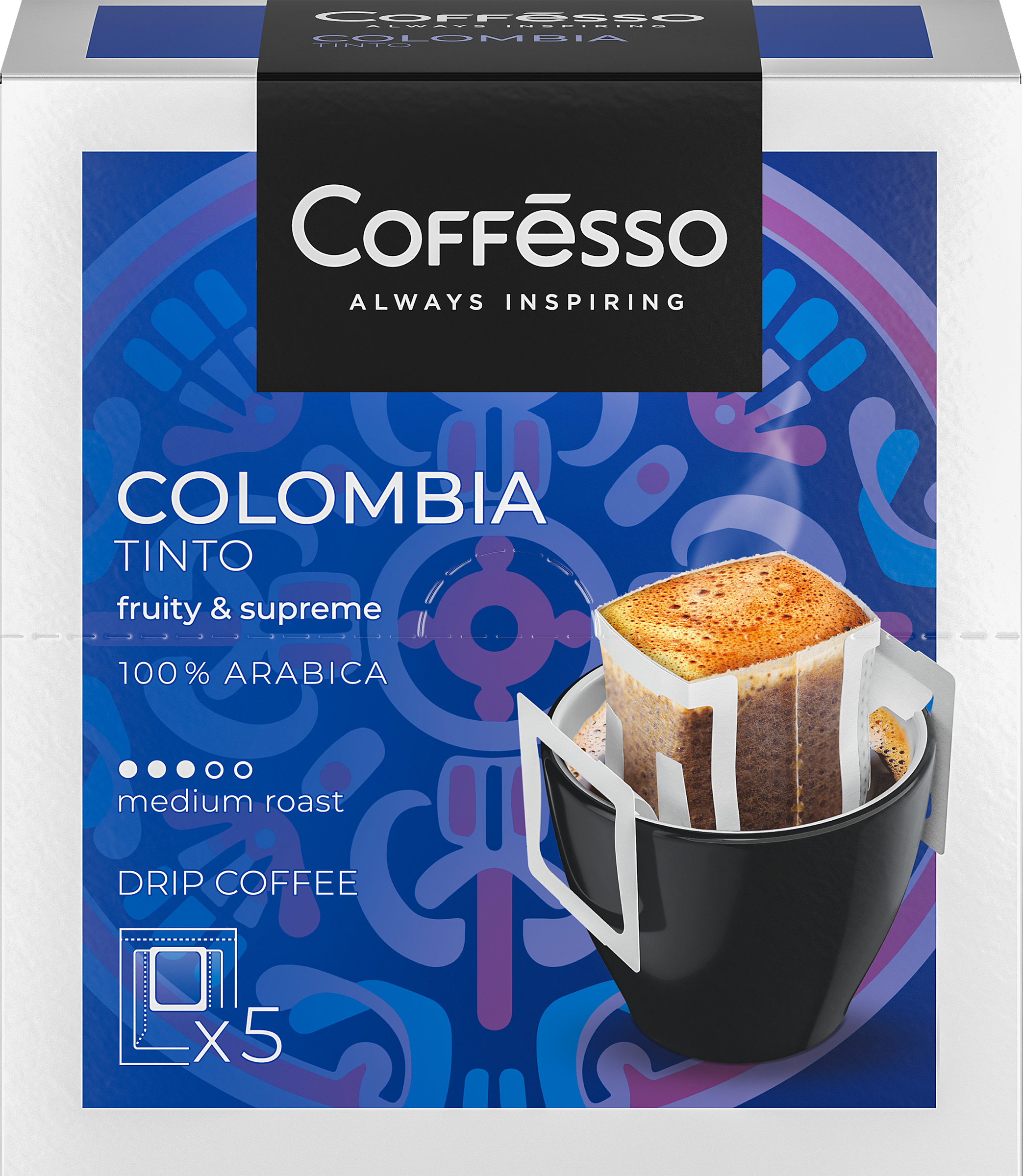 Изображение товара Кофе молотый COFFESSO Colombia Tinto, 50г