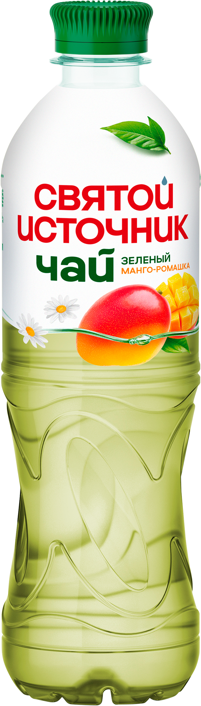 Изображение товара Напиток СВЯТОЙ ИСТОЧНИК Зеленый чай с Манго и ромашкой 0.5л