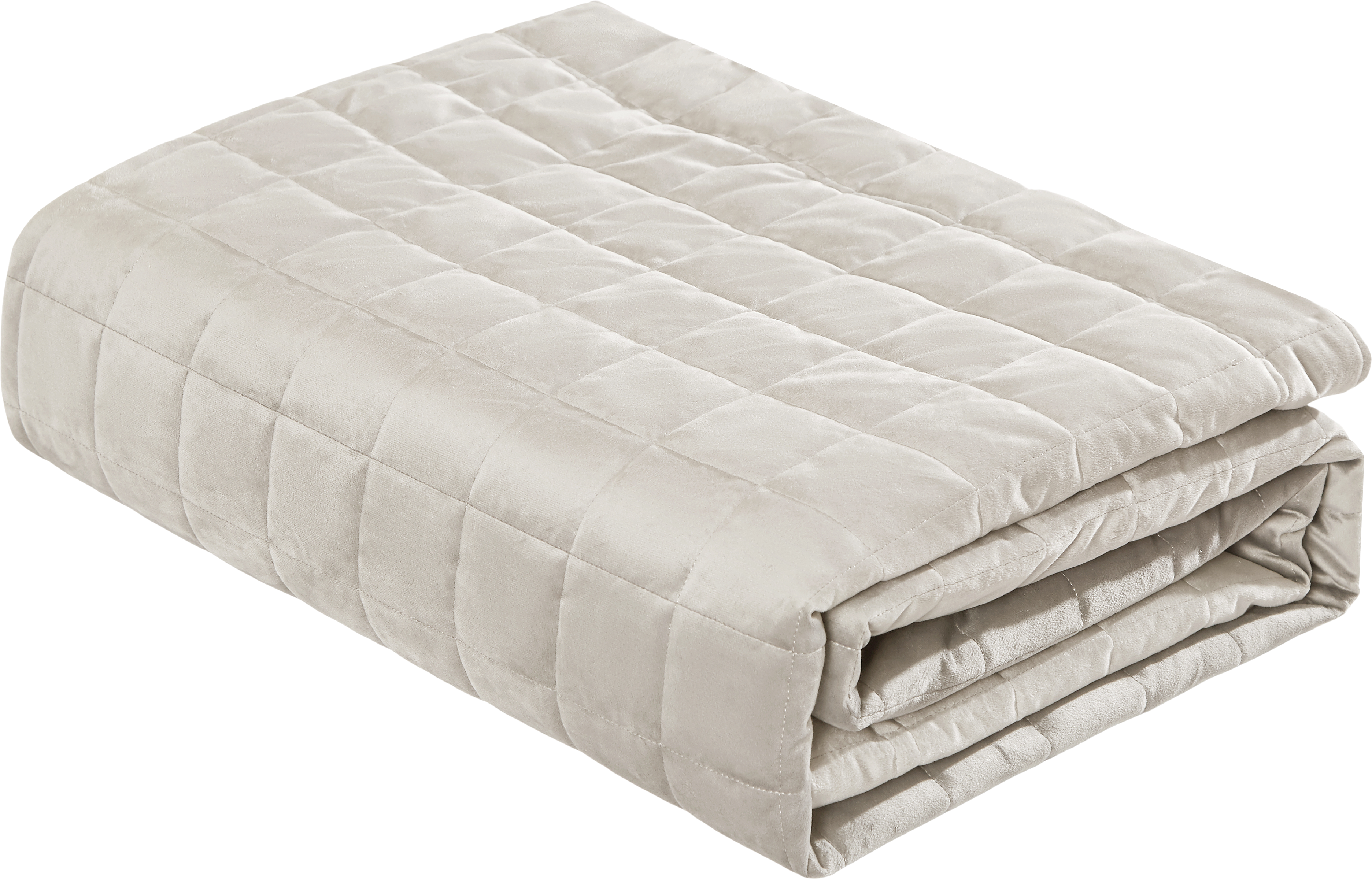 Изображение товара Покрывало стеганое HOMECLUB 220х240см бежевое велюр двустороннее