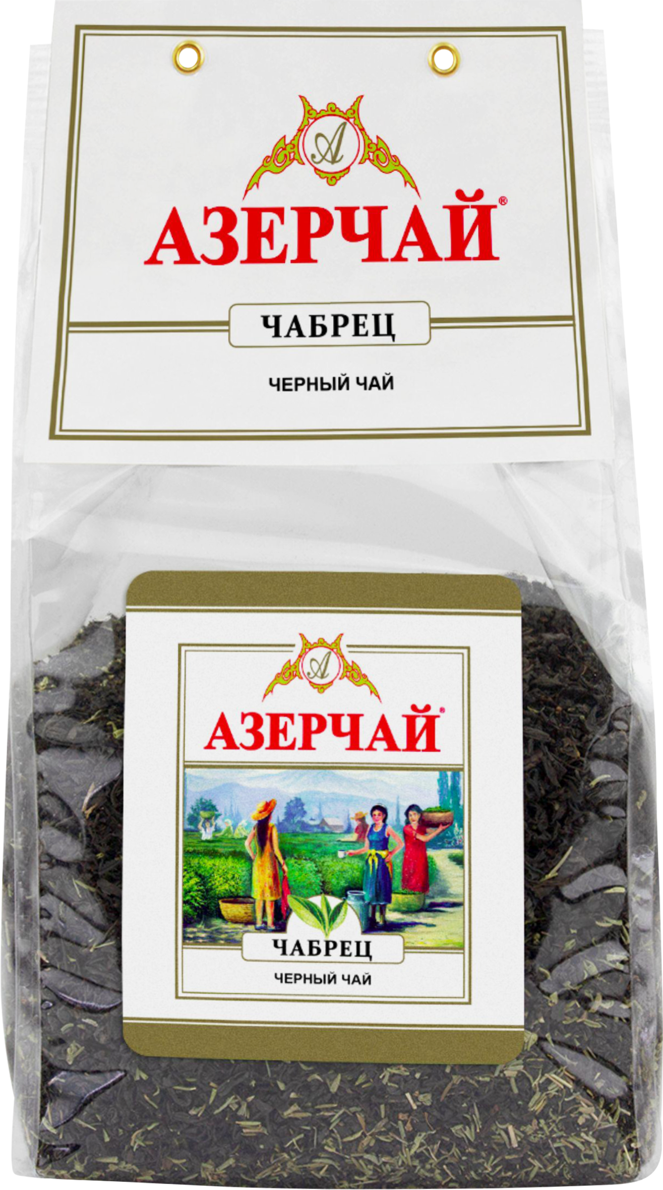 Изображение товара Чай черный АЗЕРЧАЙ с чабрецом, листовой, 400г