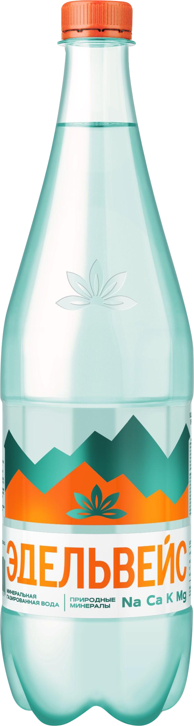 Изображение товара Вода минеральная ЭДЕЛЬВЕЙС лечебно-столовая газированная, 1л