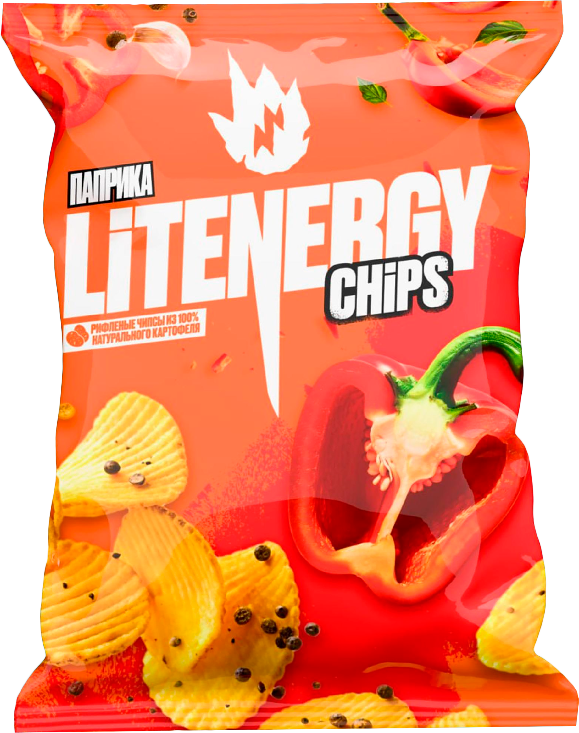 Изображение товара Чипсы картофельные LIT ENERGY Паприка, 120г