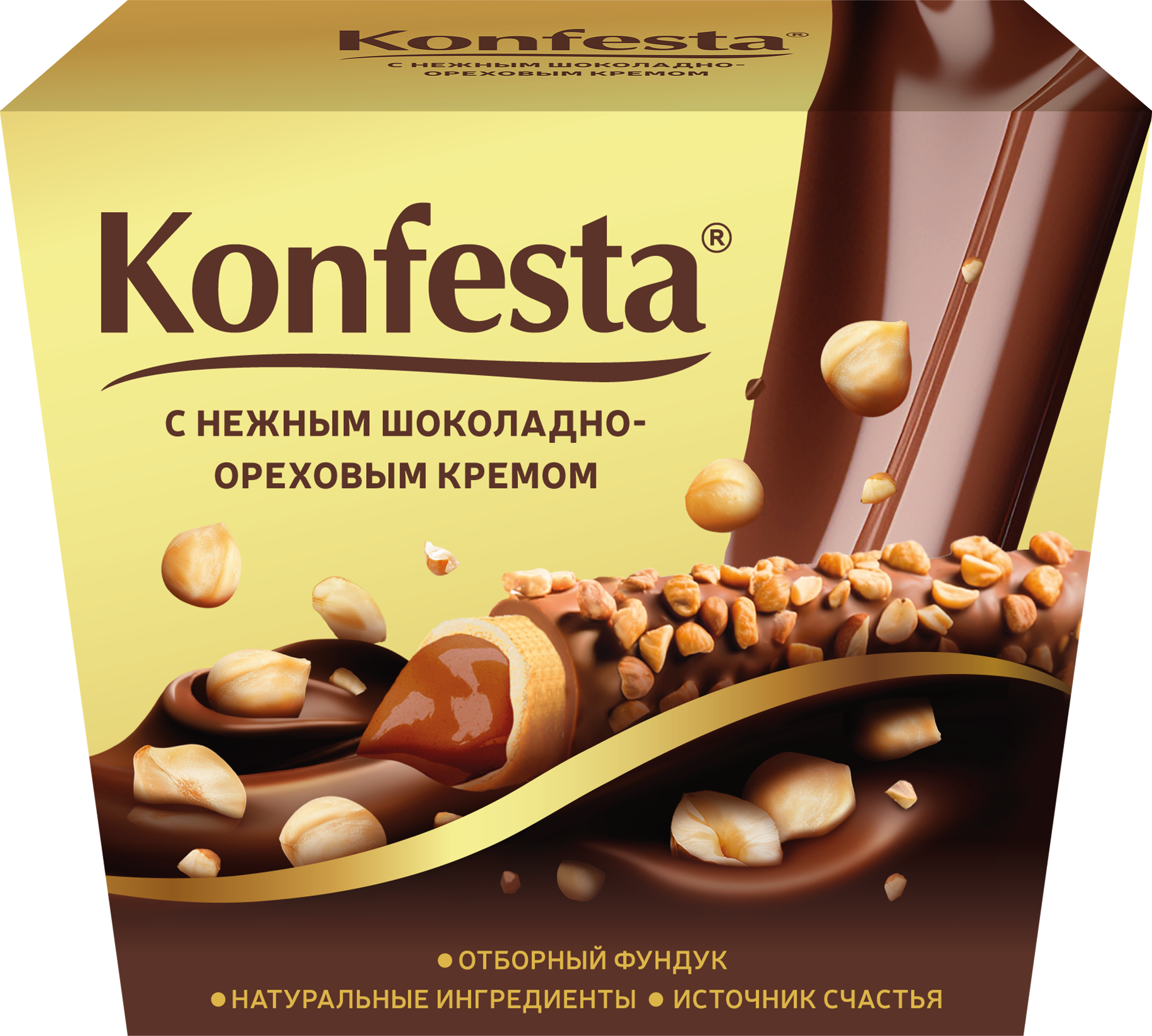 Изображение товара Конфеты КОНФЕСТА с шоколадно-ореховым кремом, 150г