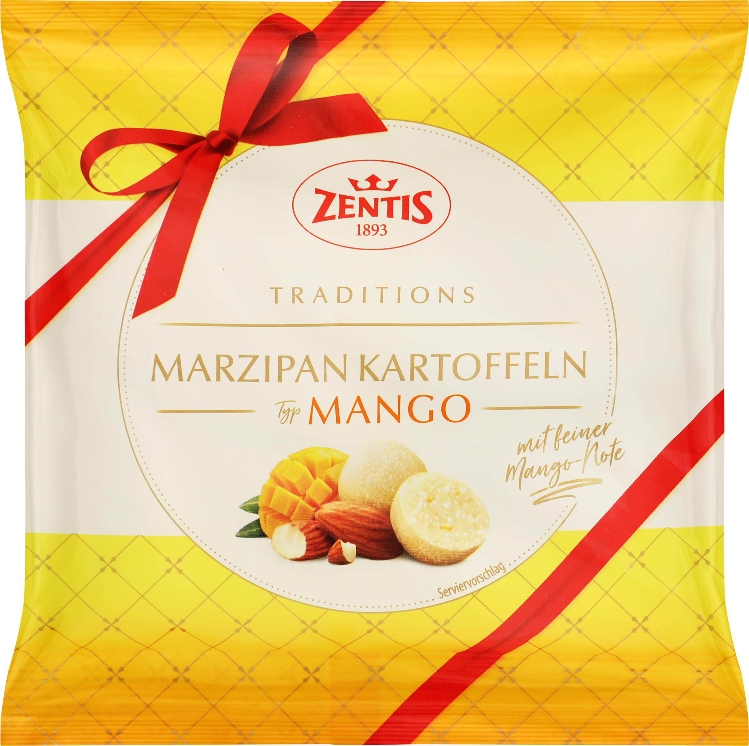 Изображение товара Изделие кондитерское ZENTIS Марципановая картошка со вкусом манго, 100г