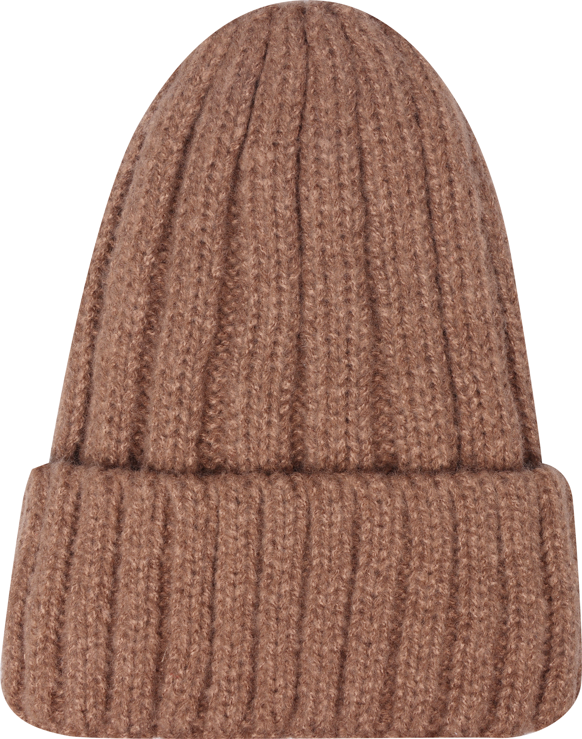 Изображение товара Теплая зимняя шапка INWIN кофейного цвета из акрила с флисовой подкладкой