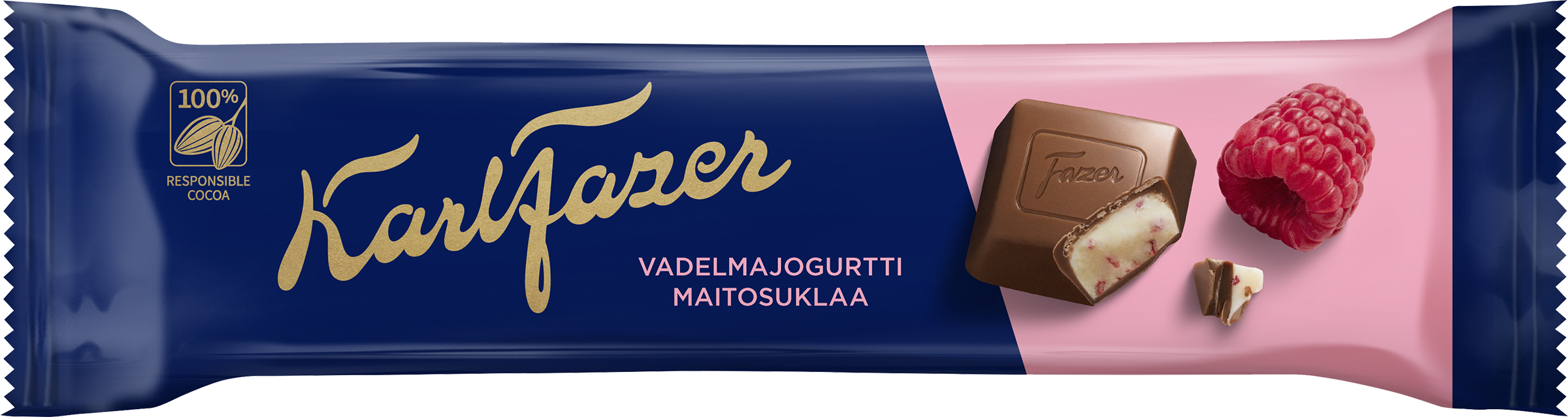 Изображение товара Батончик шоколадный KARL FAZER с малиново-йогуртовой начинкой, 37г