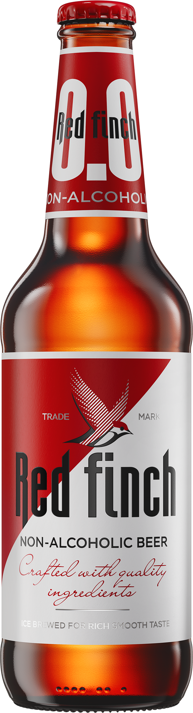 Изображение товара Пиво светлое безалкогольное RED FINCH пастеризованное 0,5%, 0.45л