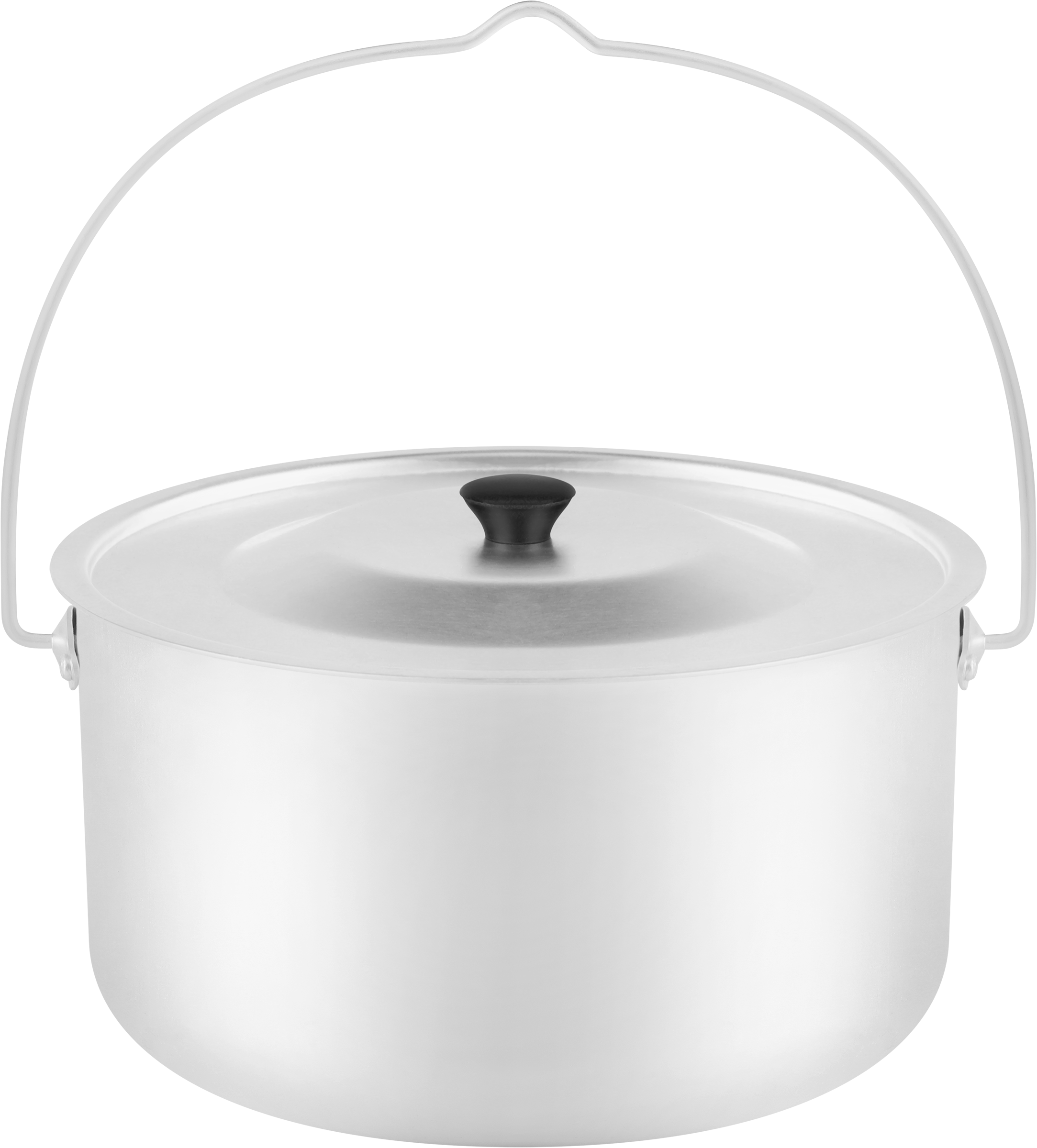 Изображение товара Котелок ACTIWELL 3л цилиндрический алюминий матовый для походов и рыбалки