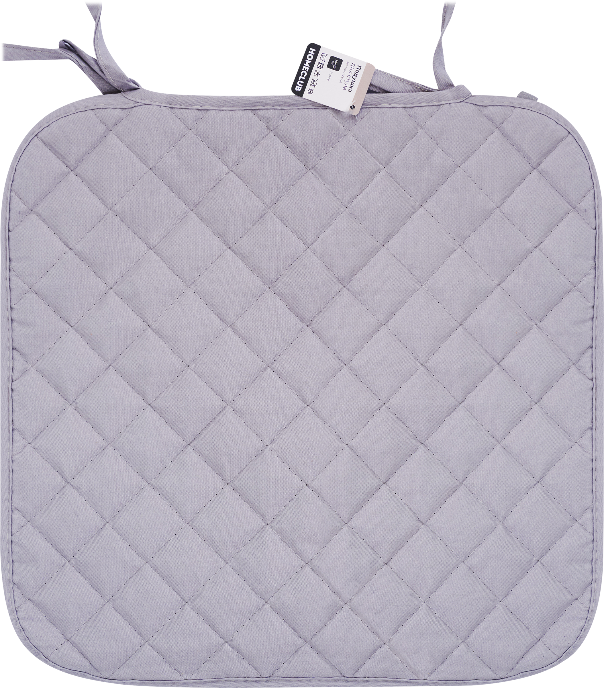 Изображение товара Подушка для стула HOMECLUB 38х38см, серая, Арт. B-Z8