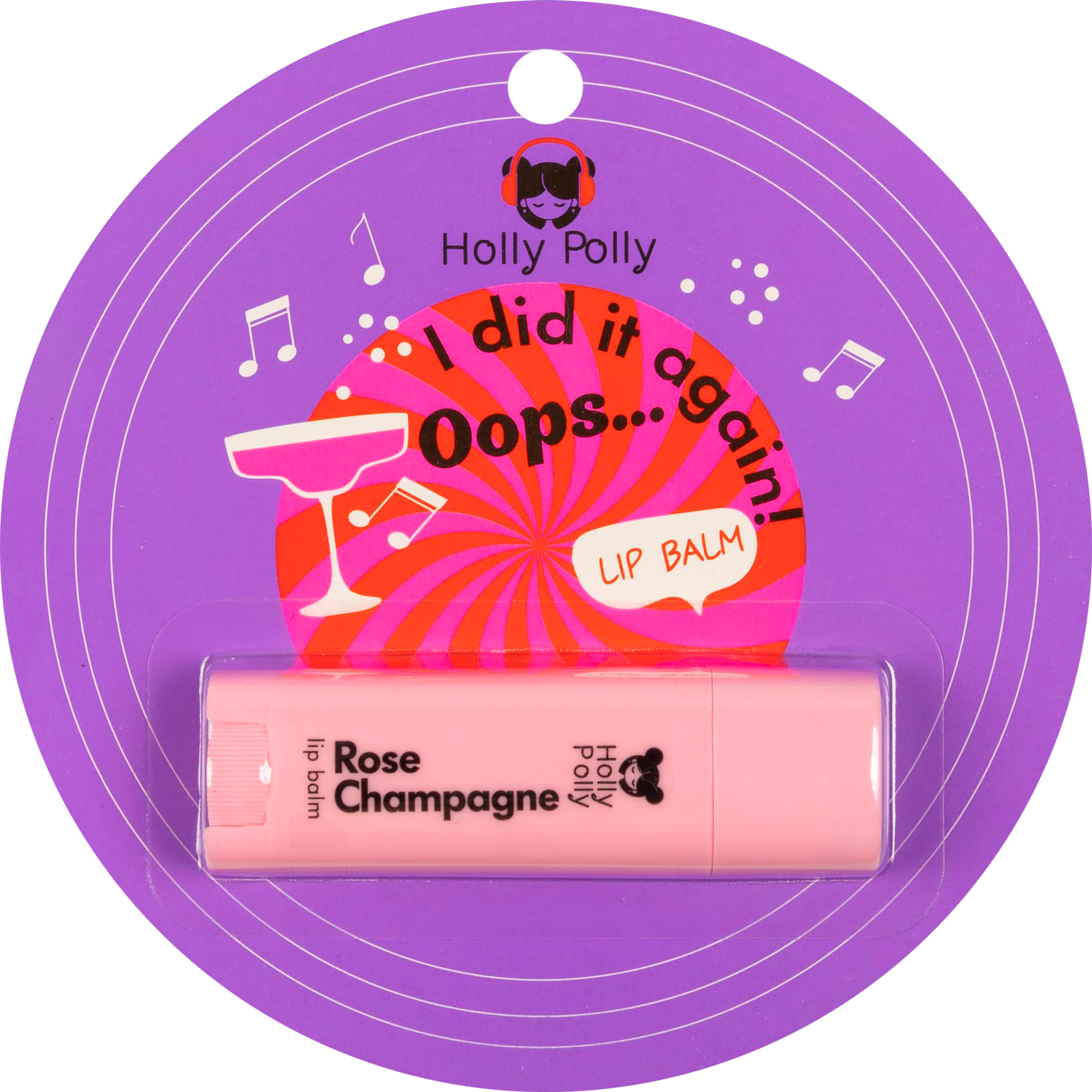 Изображение товара Бальзам для губ HOLLY POLLY Oops!... I did it again! Розовое шампанское, 4,9г