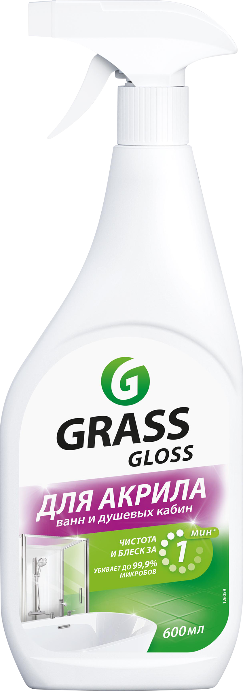 Изображение товара Средство чистящее для акриловых поверхностей GRASS Gloss 600мл