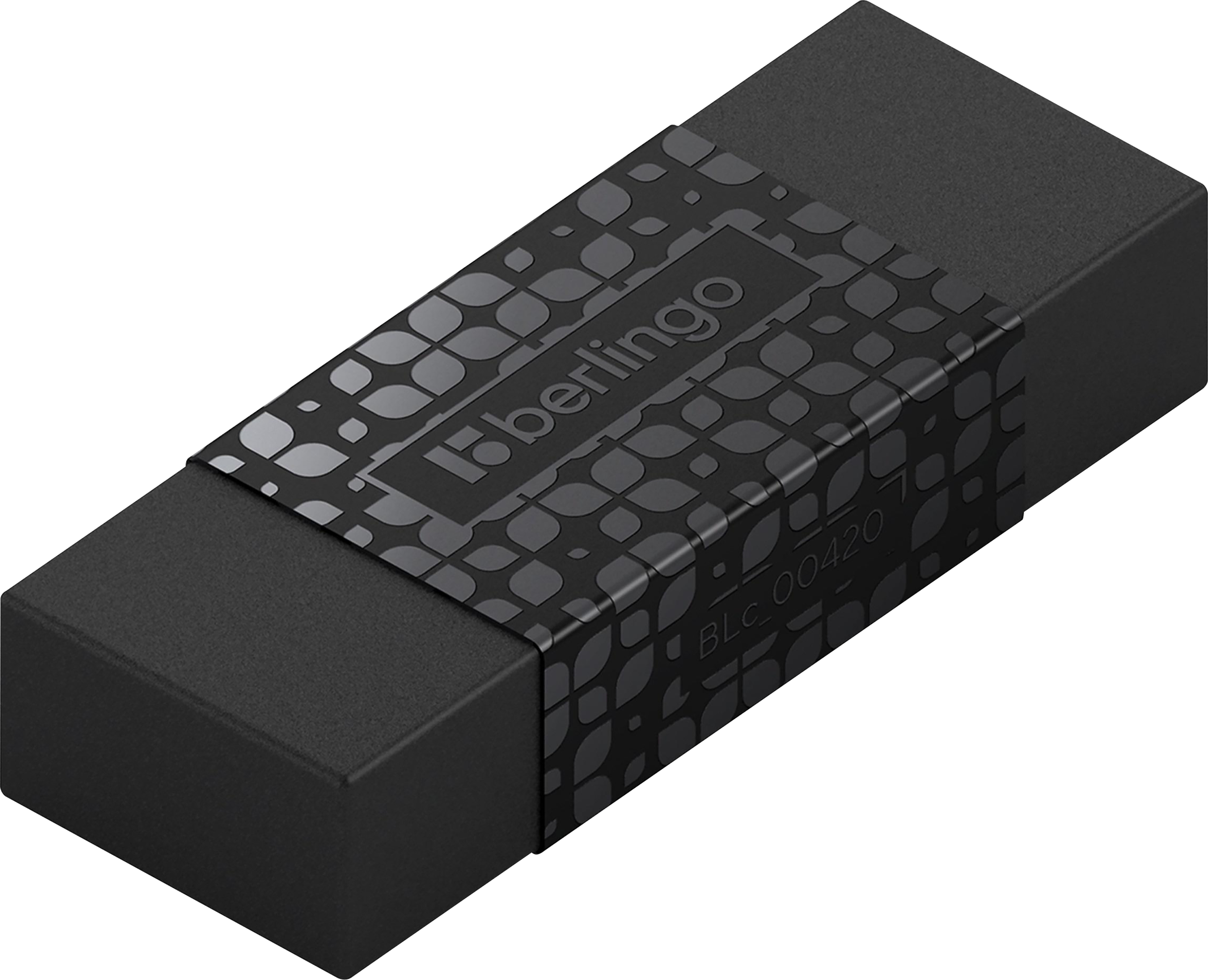 Изображение товара Ластик BERLINGO DoubleBlack, прямоугольный, 5х1,8х1см
