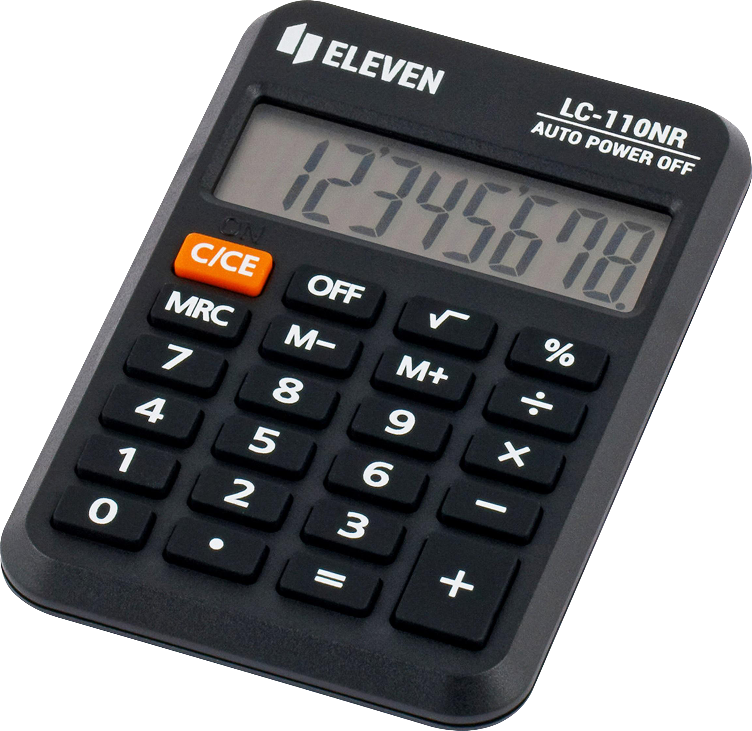Изображение товара Калькулятор карманный ELEVEN LC-110NR, 8 разрядов, 5,8х8,8х1,1см, черный