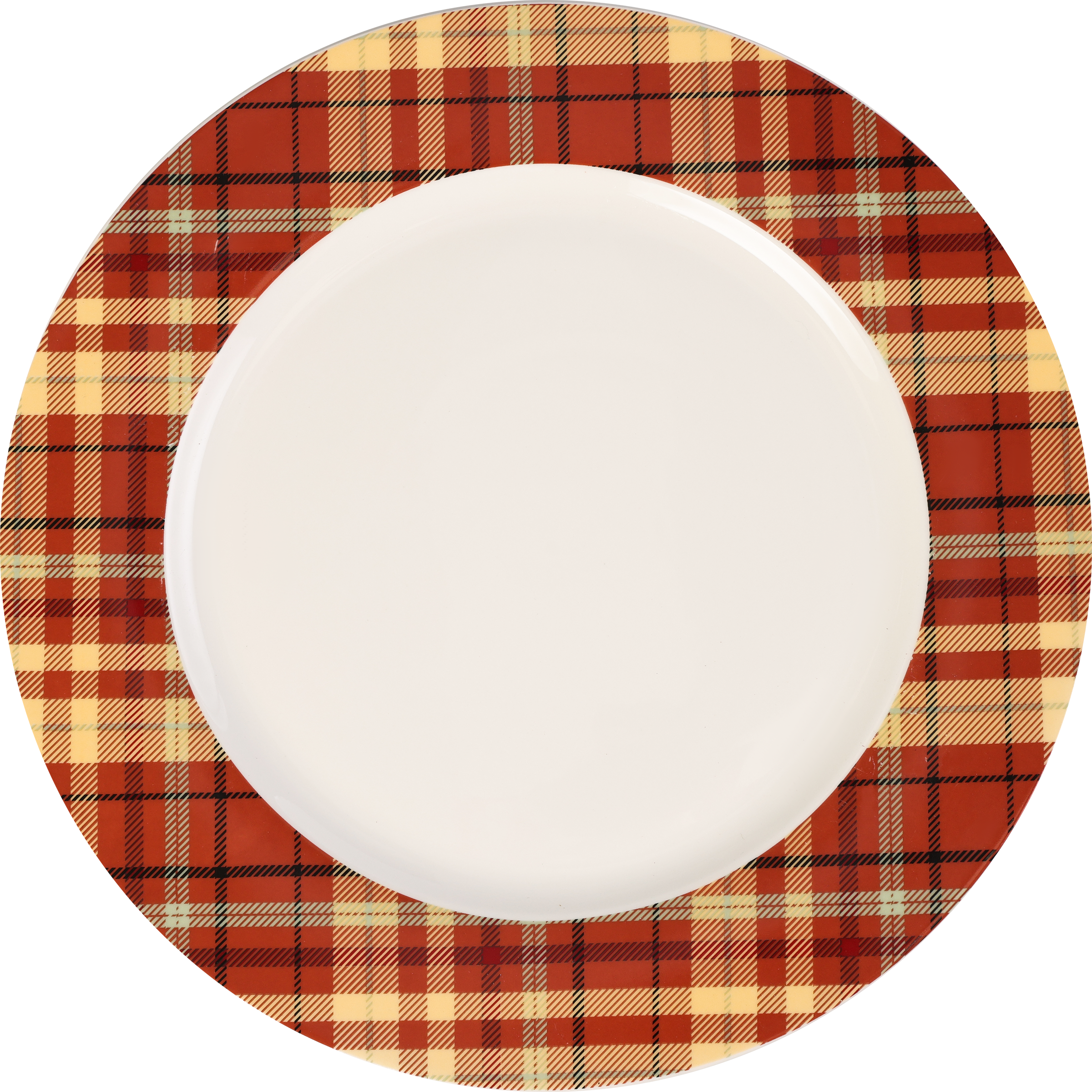 Изображение товара Обеденная тарелка HOMECLUB Plaid 26,6см фарфор деколь от бренда