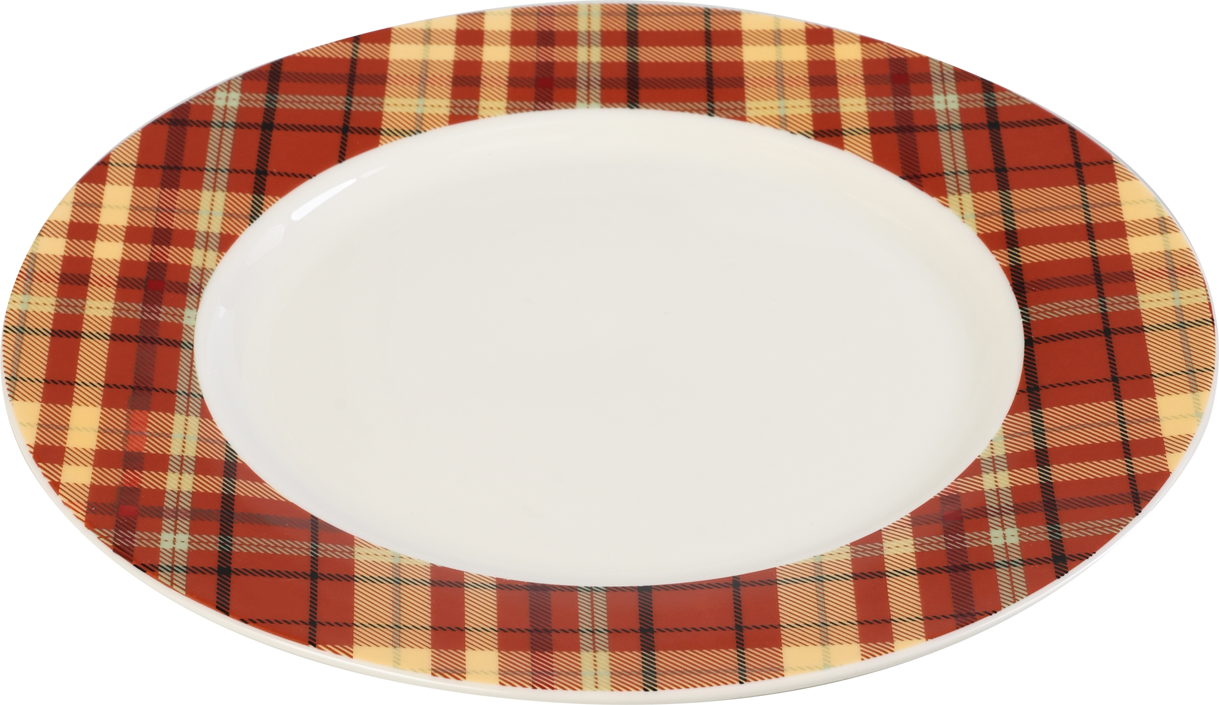 Изображение товара Тарелка десертная HOMECLUB Plaid, 20,2см, фарфор, Арт. ED-p2