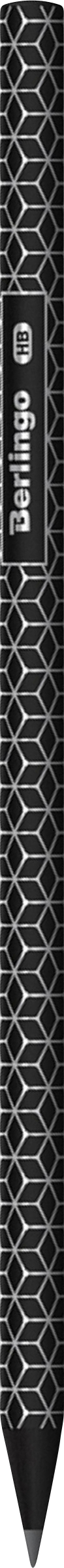 Изображение товара Карандаш чернографитный BERLINGO Doubleblack HB из черного дерева, заточенный