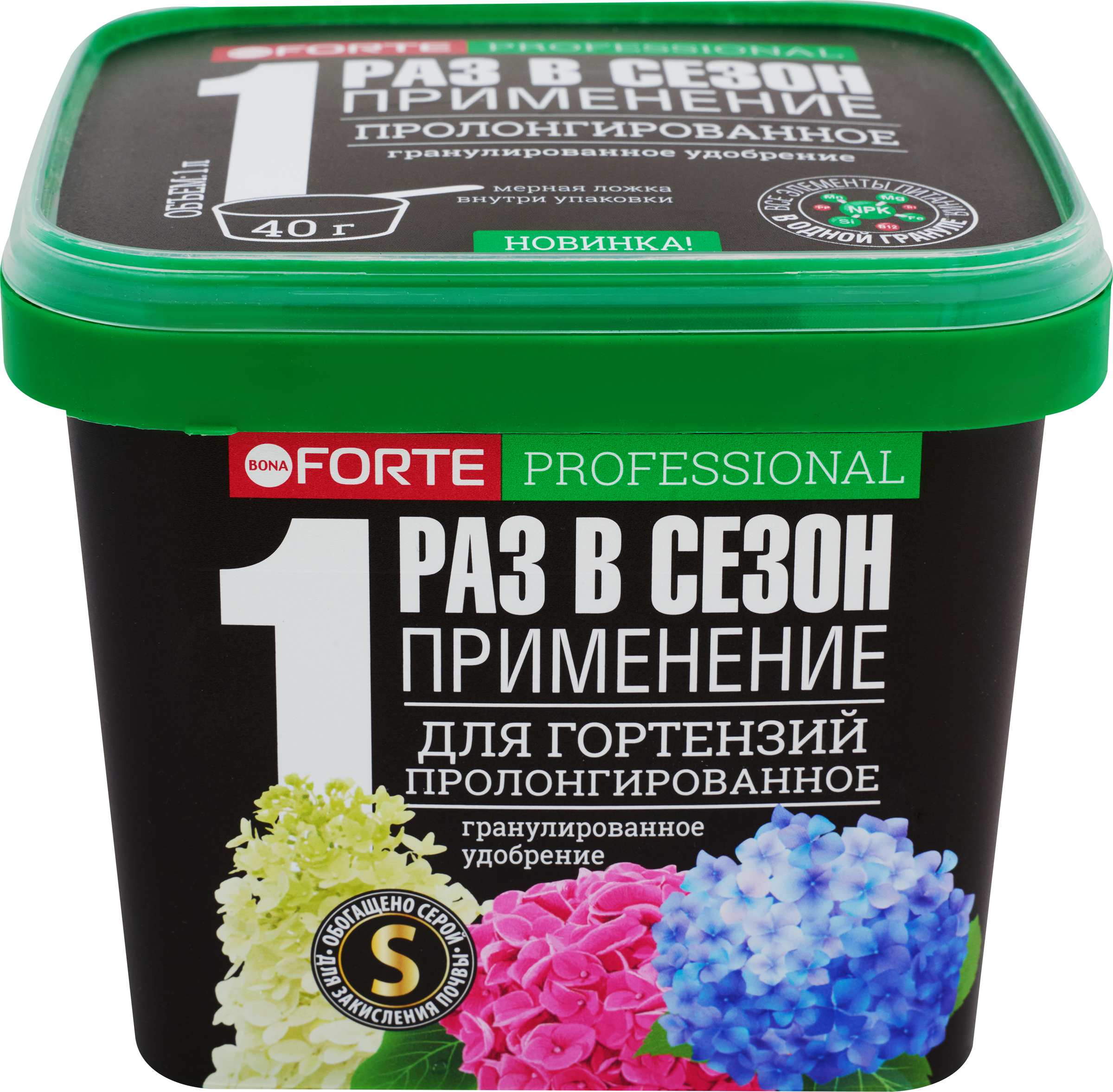Изображение товара Удобрение для гортензий BONA FORTE с кремнием 1л для цветущих растений