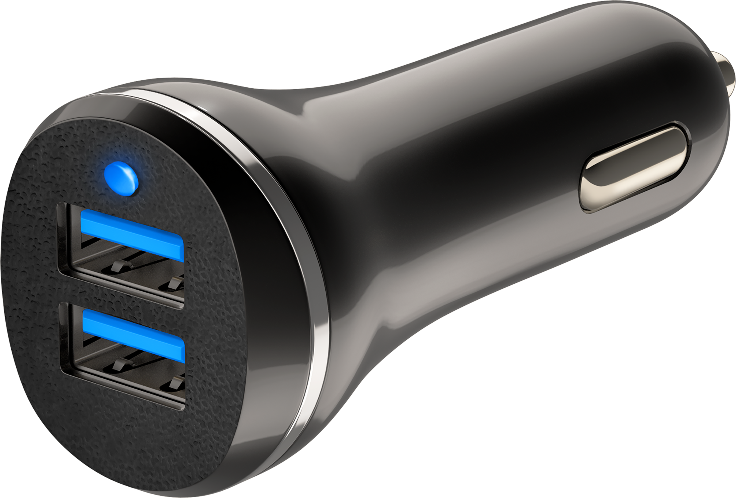 Изображение товара Устройство зарядное GAL суммарный ток – 2.4А разъемы: 2хUSB, черное, Арт. UC-2247
