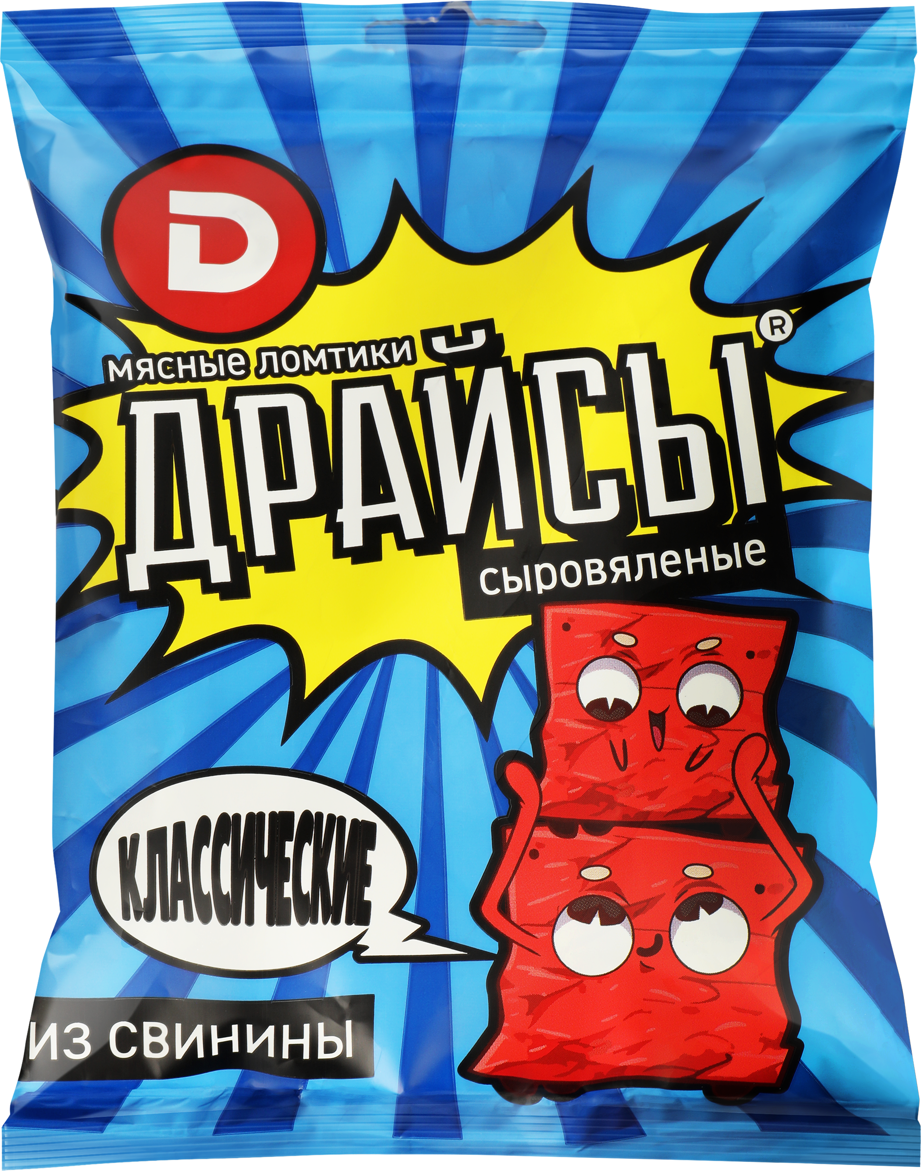 Изображение товара Ломтики мясные сыровяленые ДЫМОВ Драйсы Классические, 30г