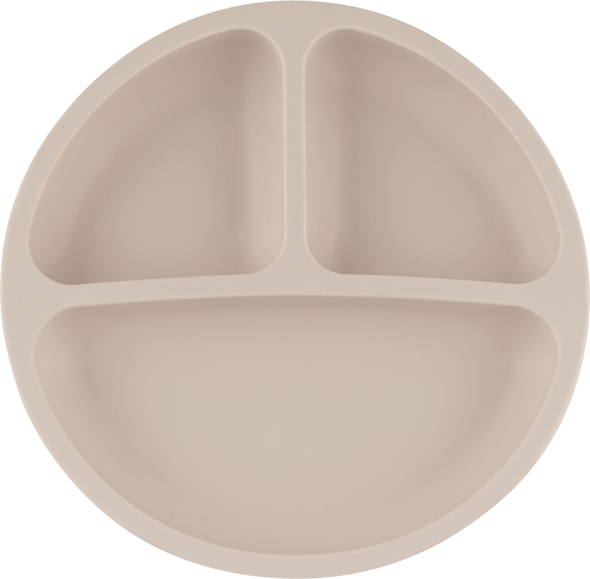 Изображение товара Силиконовая секционная тарелка с присоской для детей 3 секции LUBBY