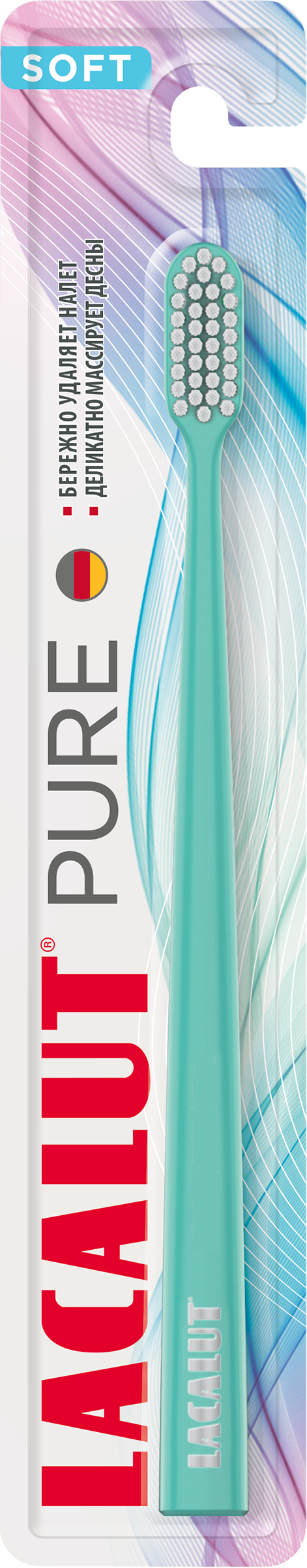 Изображение товара Зубная щетка LACALUT Pure мягкая для чувствительных десен и эмали