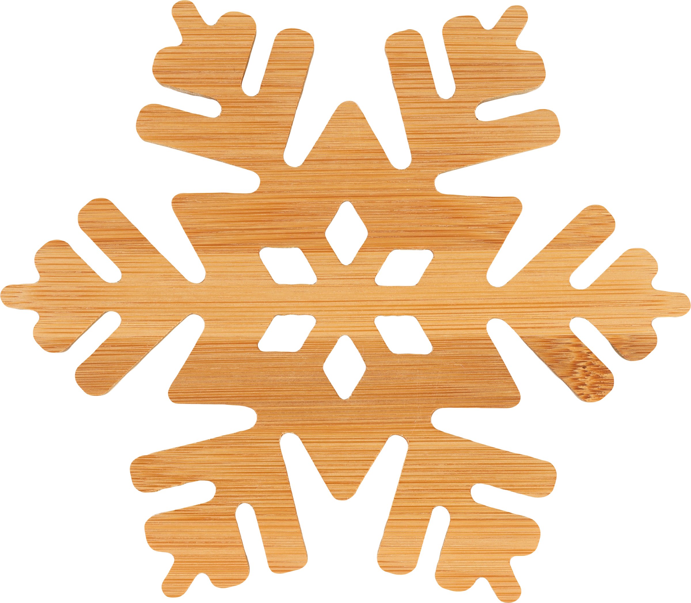 Изображение товара Подставка под горячее HOMECLUB Snowflake бамбук 16х0,7см арт SWNY-1