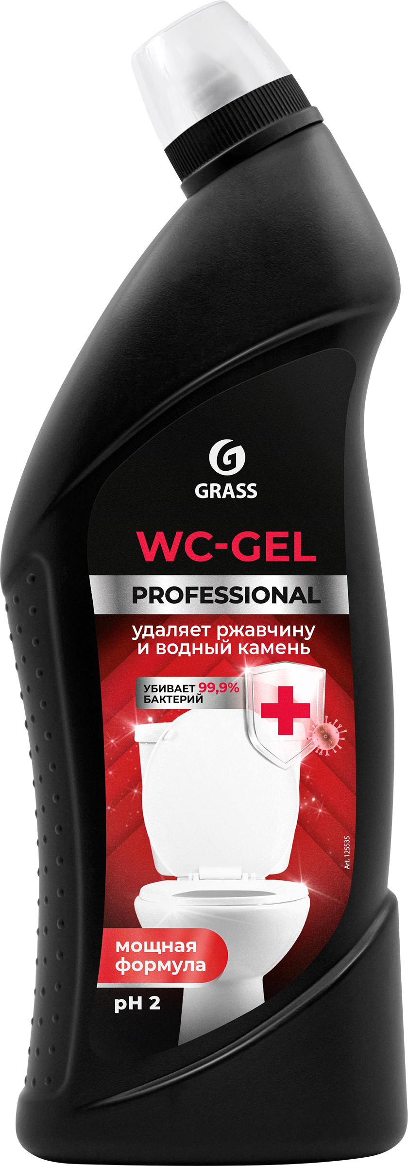 Изображение товара Эффективное средство для чистки унитазов GRASS WC-gel Professional 750мл