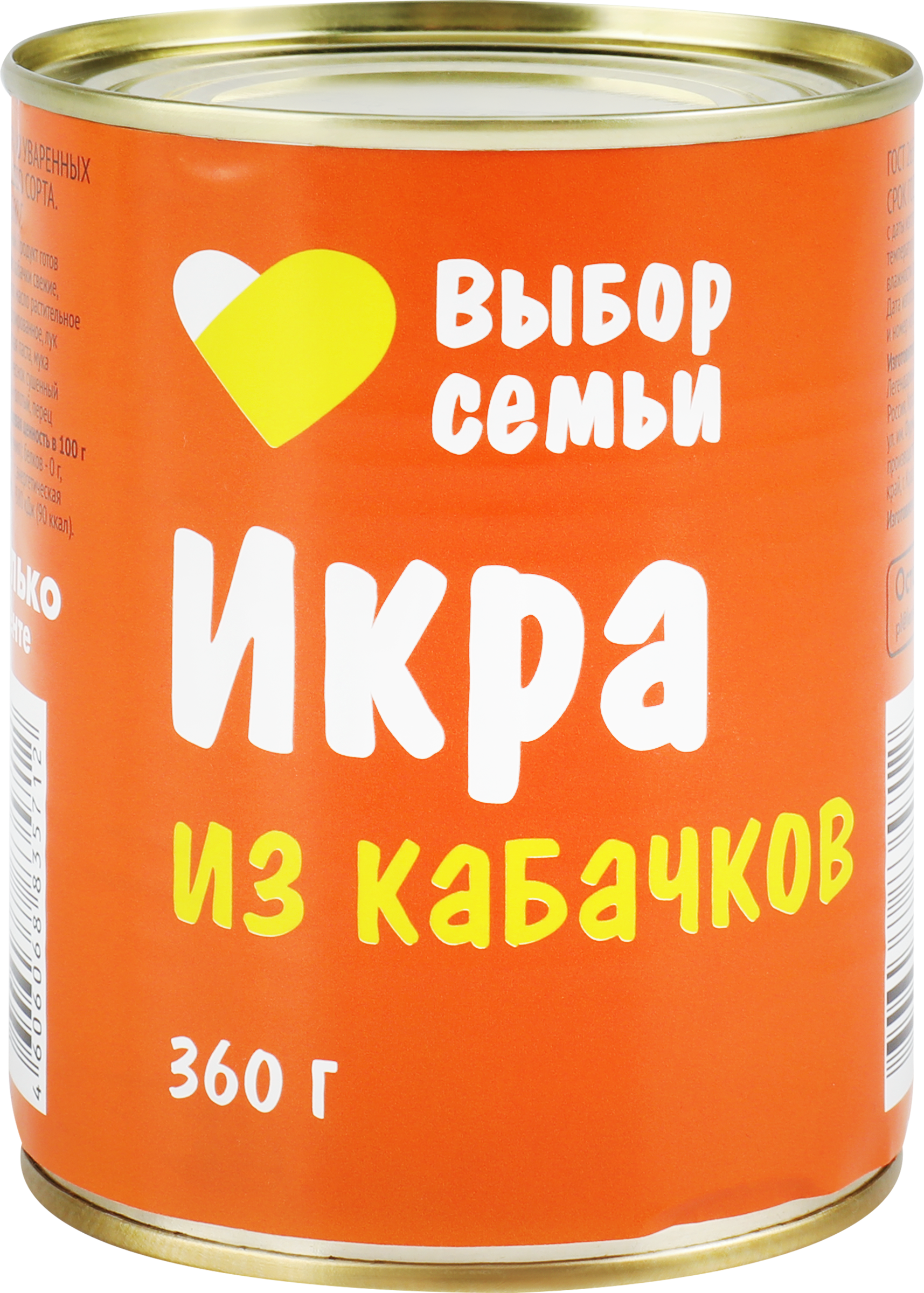 Изображение товара Икра из кабачков ВЫБОР СЕМЬИ, 360г