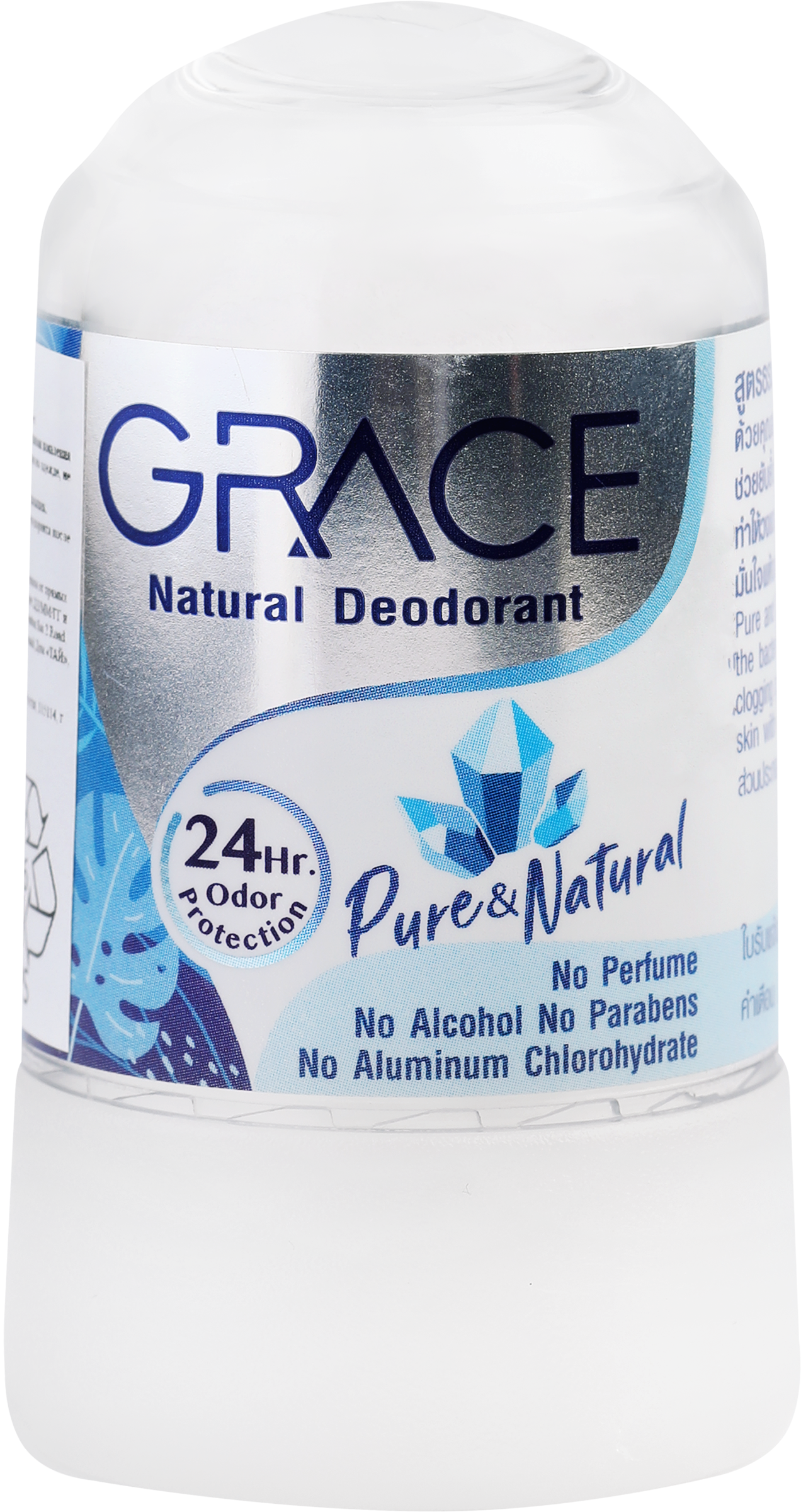 Изображение товара Дезодорант-стик GRACE Кристаллический Натуральный 100% 70г для защиты от запаха