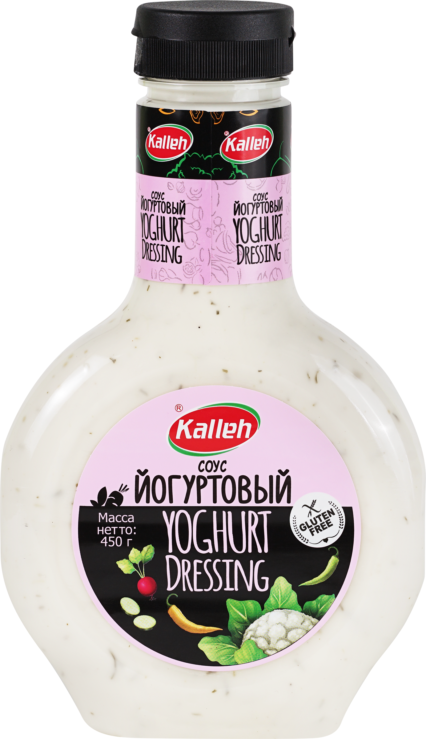 Изображение товара Соус белый KALLEH Йогуртовый 450г - натуральный тающий вкус и качество