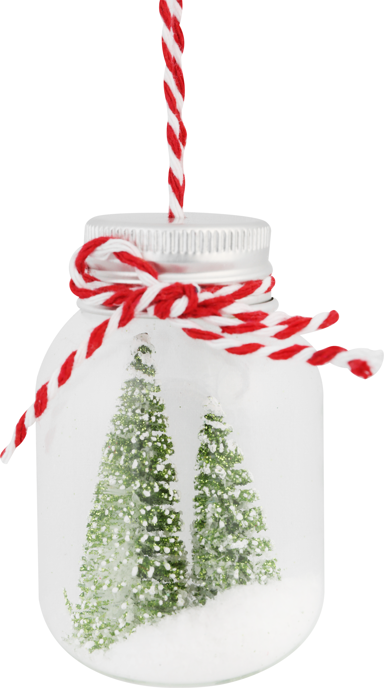 Изображение товара Украшение елочное PLATINUM CHOICE Новогодняя композиция в стекле 6,8 см