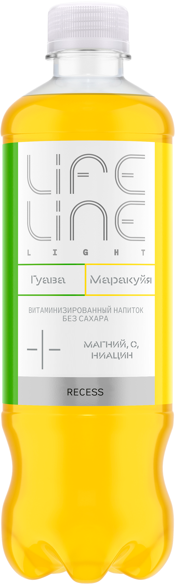 Изображение товара Напиток LIFELINE Recess Light Витаминизированный со вкусом гуавы и маракуйи, 0.5л