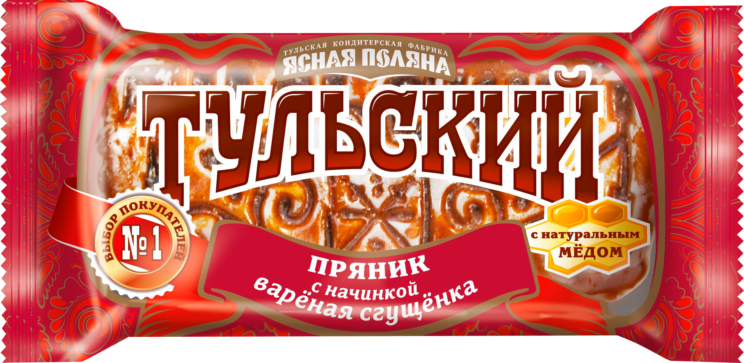 Изображение товара Пряник ТУЛЬСКИЙ ПРЯНИК Ясная Поляна с вареной сгущенкой, 130г