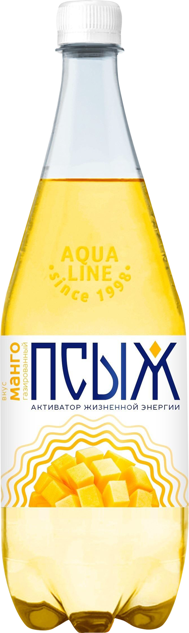 Изображение товара Газированный напиток ПСЫЖ со вкусом манго 1л сильногазированный