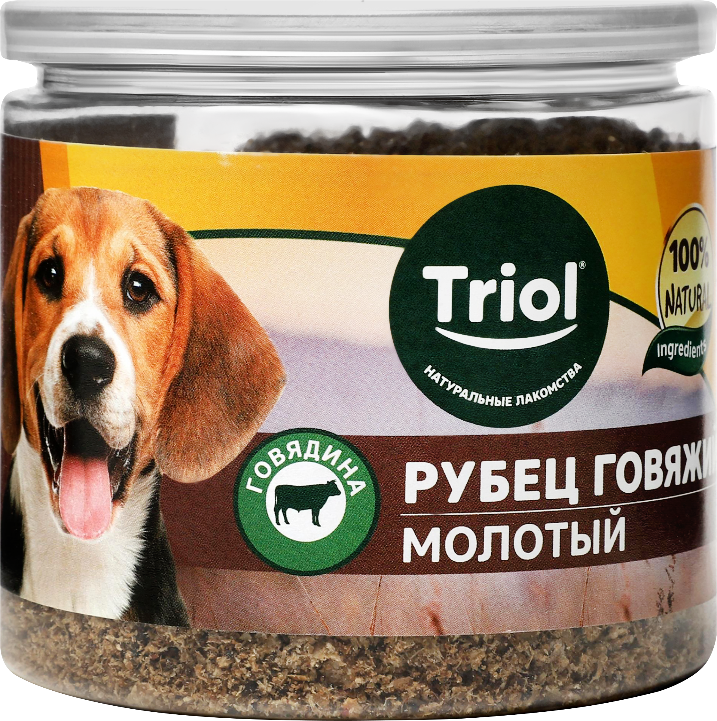 Изображение товара Лакомство для собак TRIOL Рубец говяжий молотый, 100г
