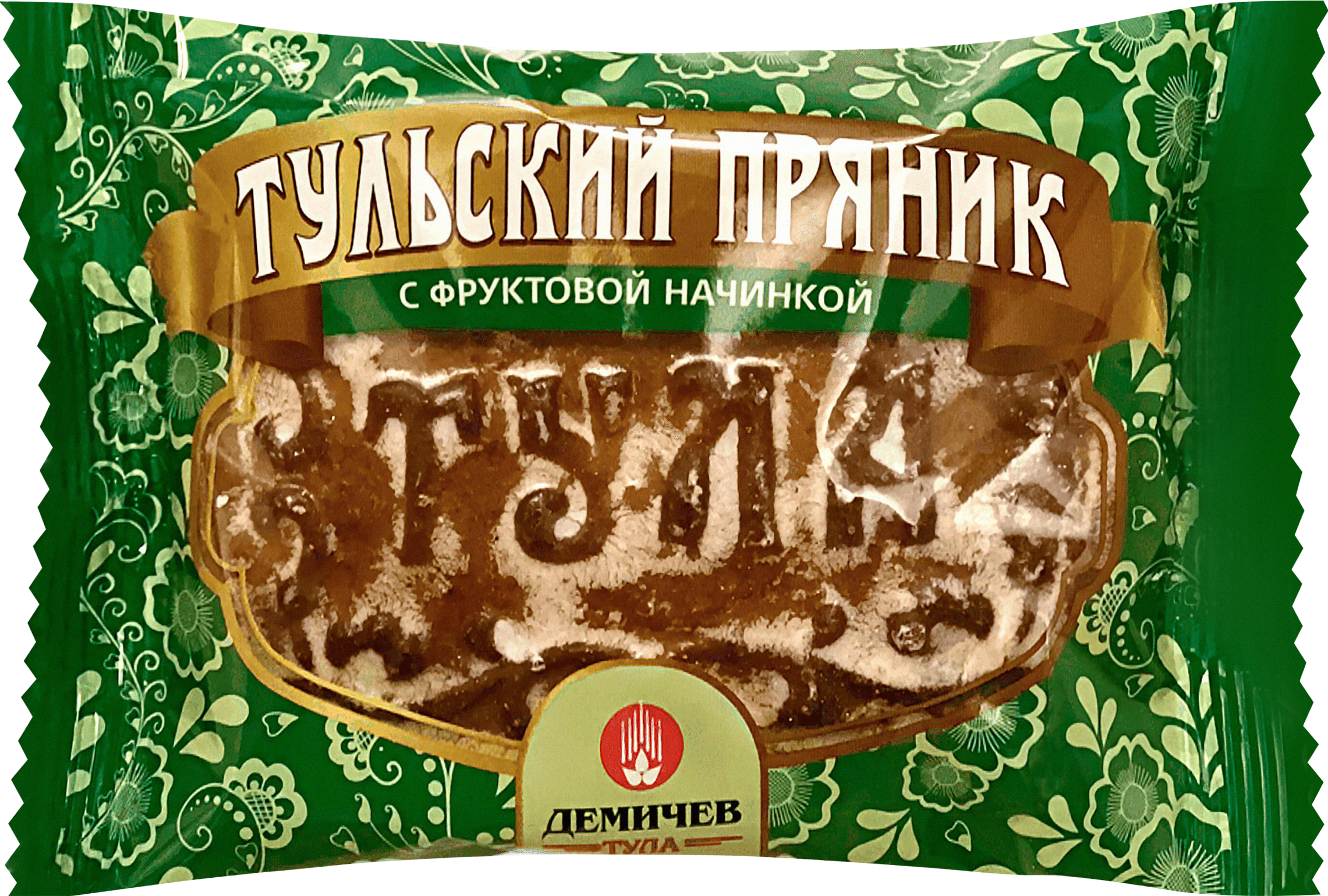 Изображение товара Пряник ДЕМИЧЕВ Тульский с фруктовой начинкой, 140г